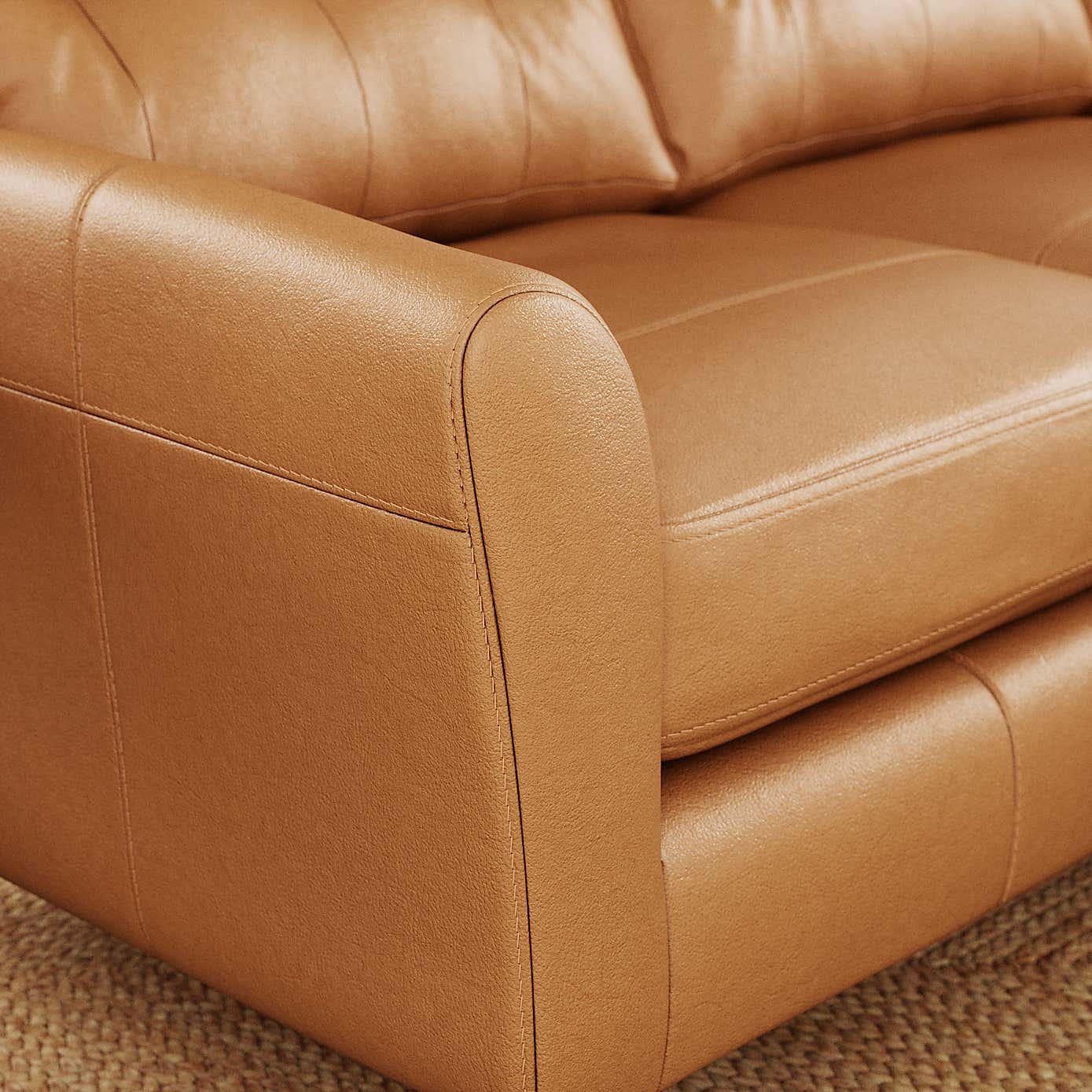 Sven Vintage Leather Large Corner Chaise Sofa