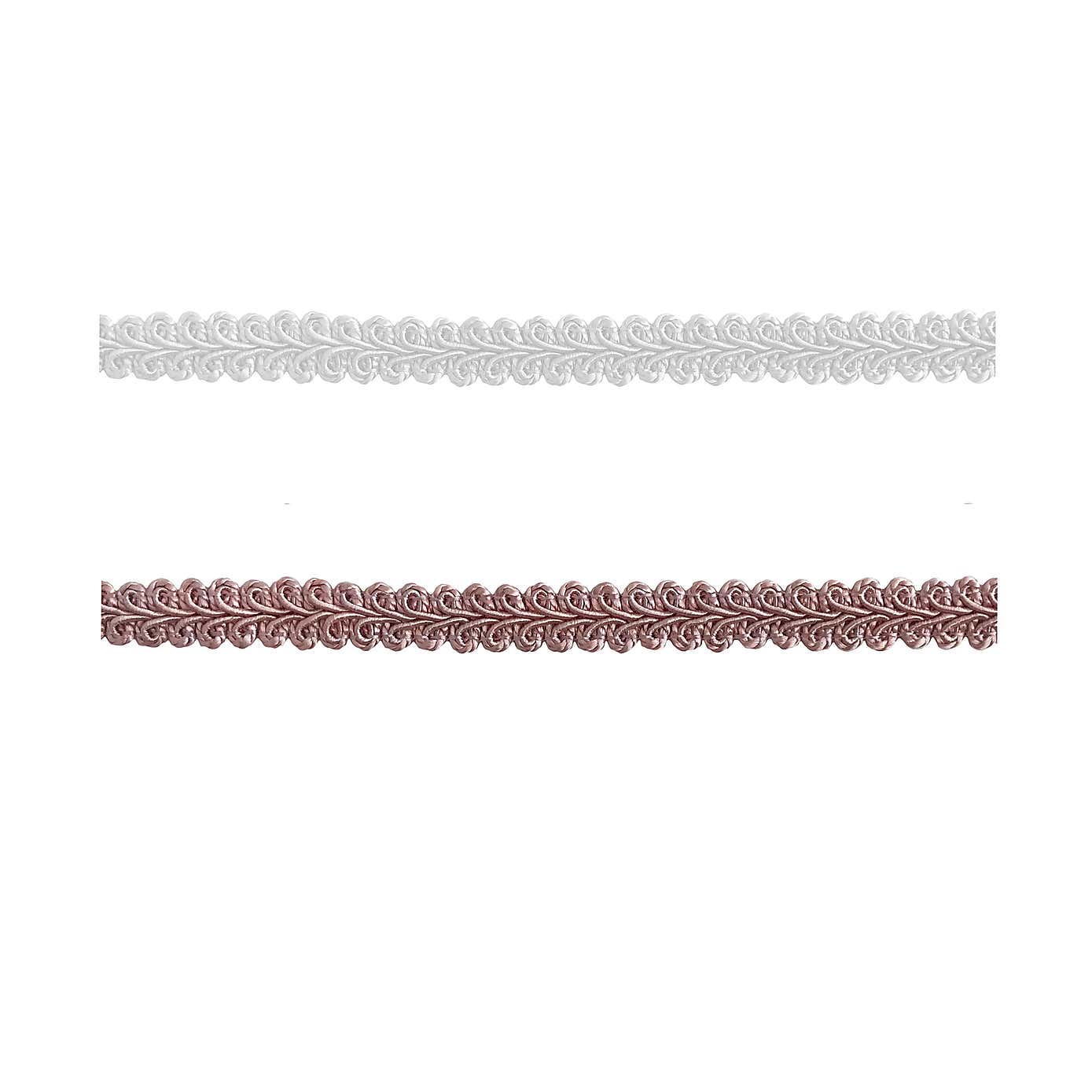 Scroll Braid Blush 1.3cm
