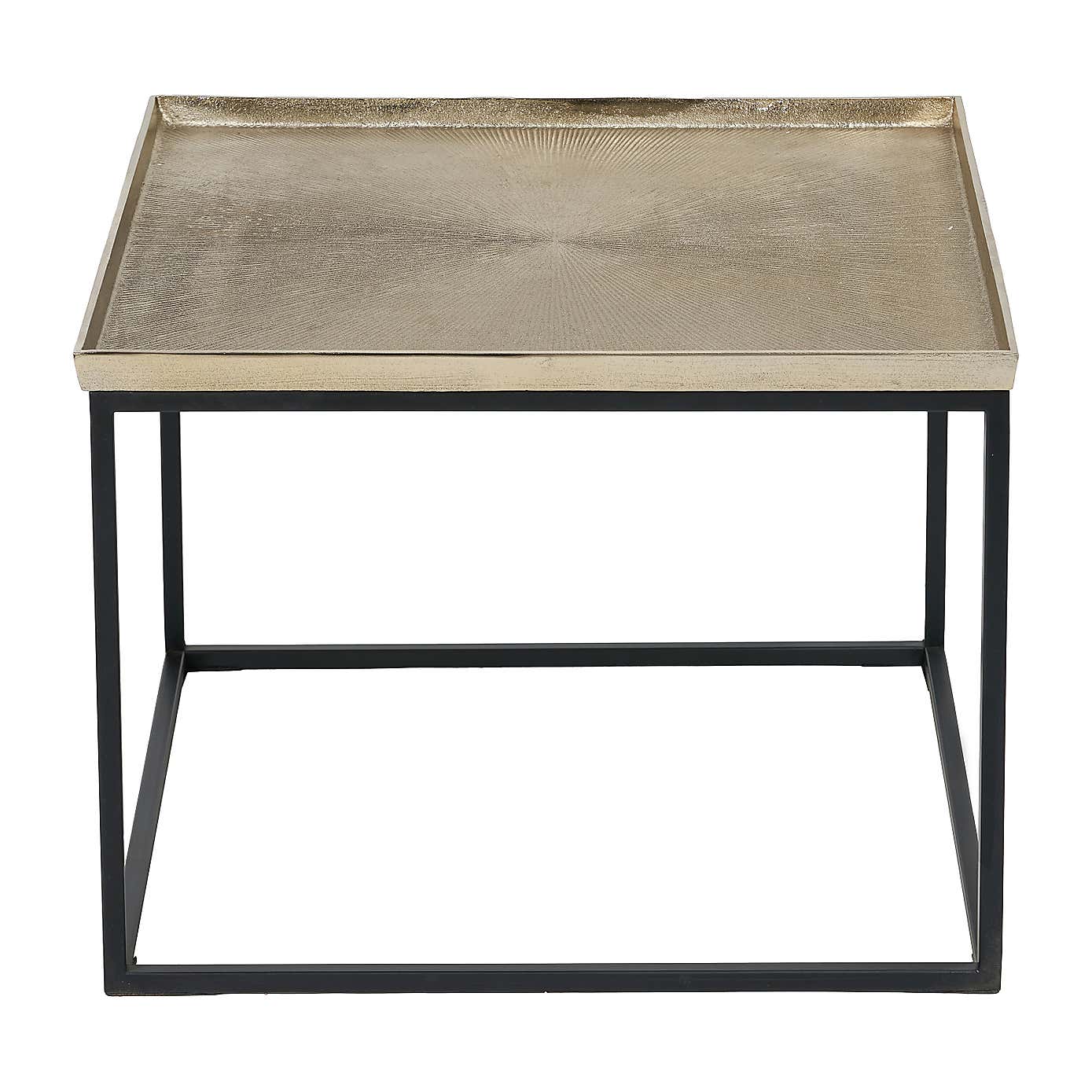 Franklin Coffee Table, Gold Cast