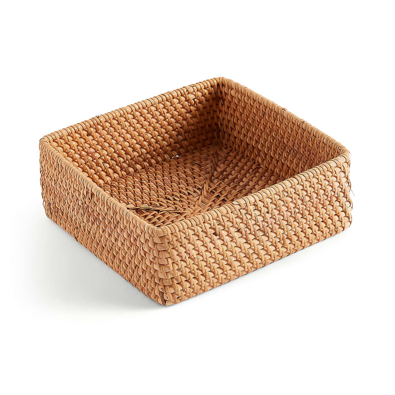 Rattan Square Tray Natural