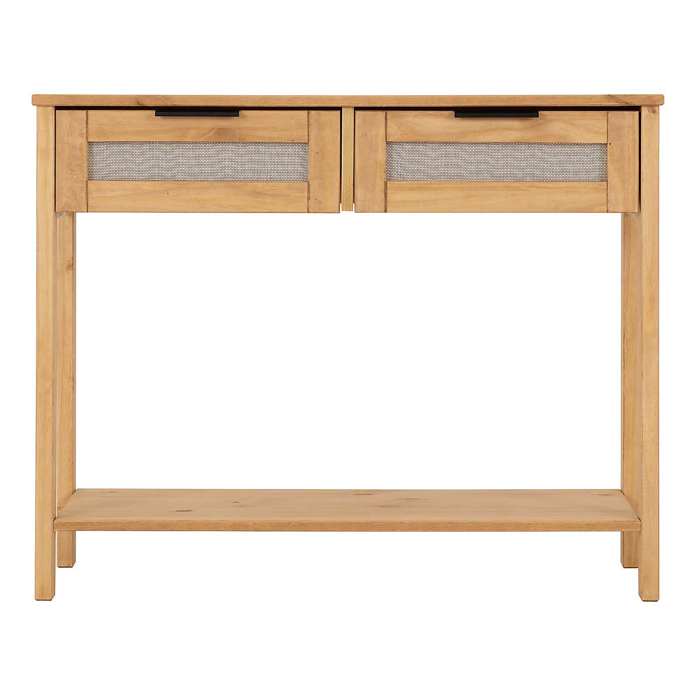 Corona Rattan 2 Drawer Console Table