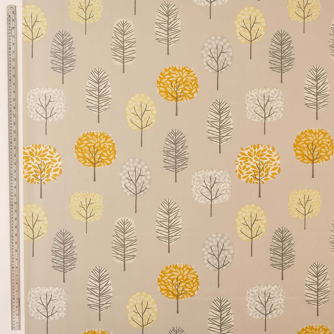 Sweet Trees Ochre PVC Fabric