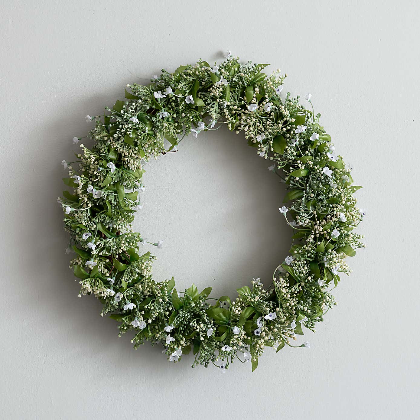 Artificial Gypsophila Cream Wreath