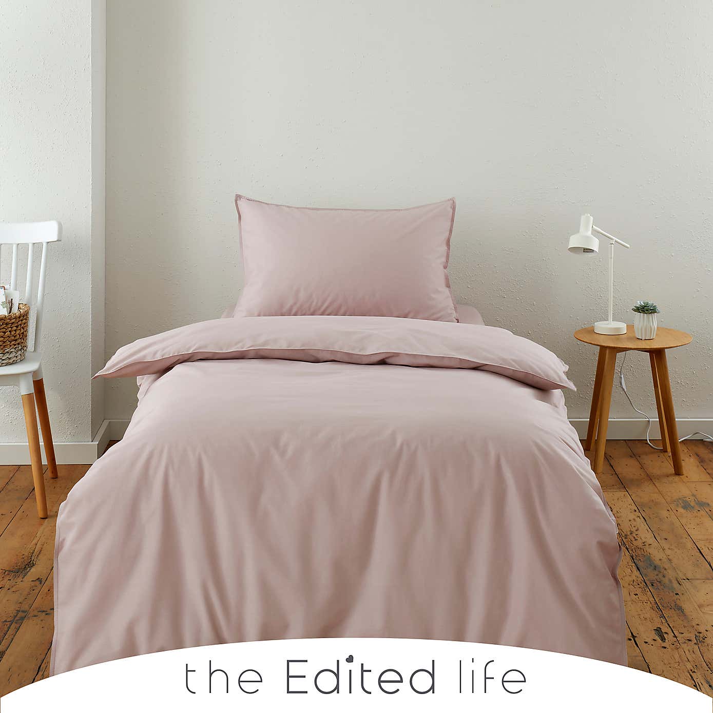 White 100% Organic Cotton Duvet Cover and Pillowcase Set