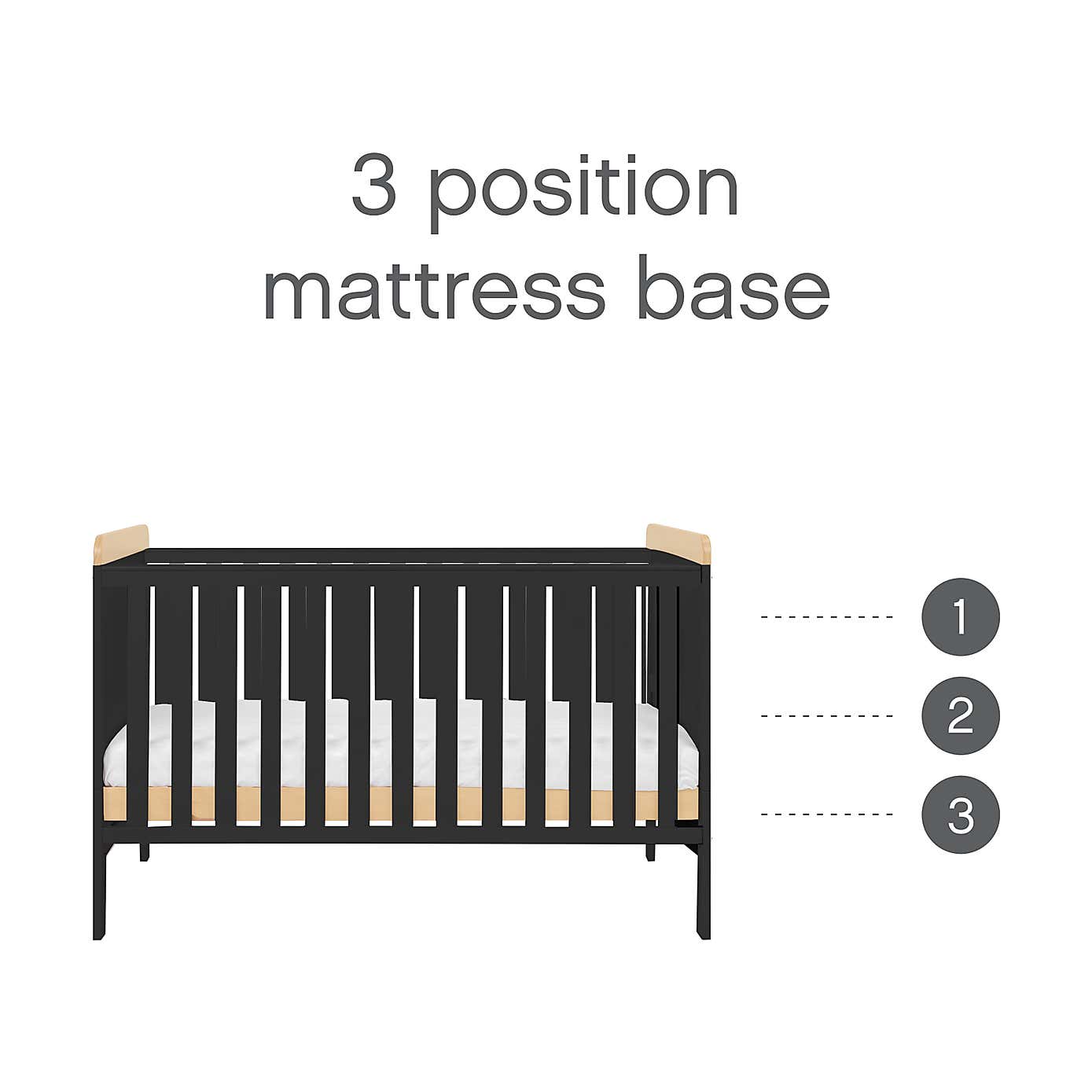 Tutti Bambini Rio Cot Bed with Cot Top Changer and Mattress