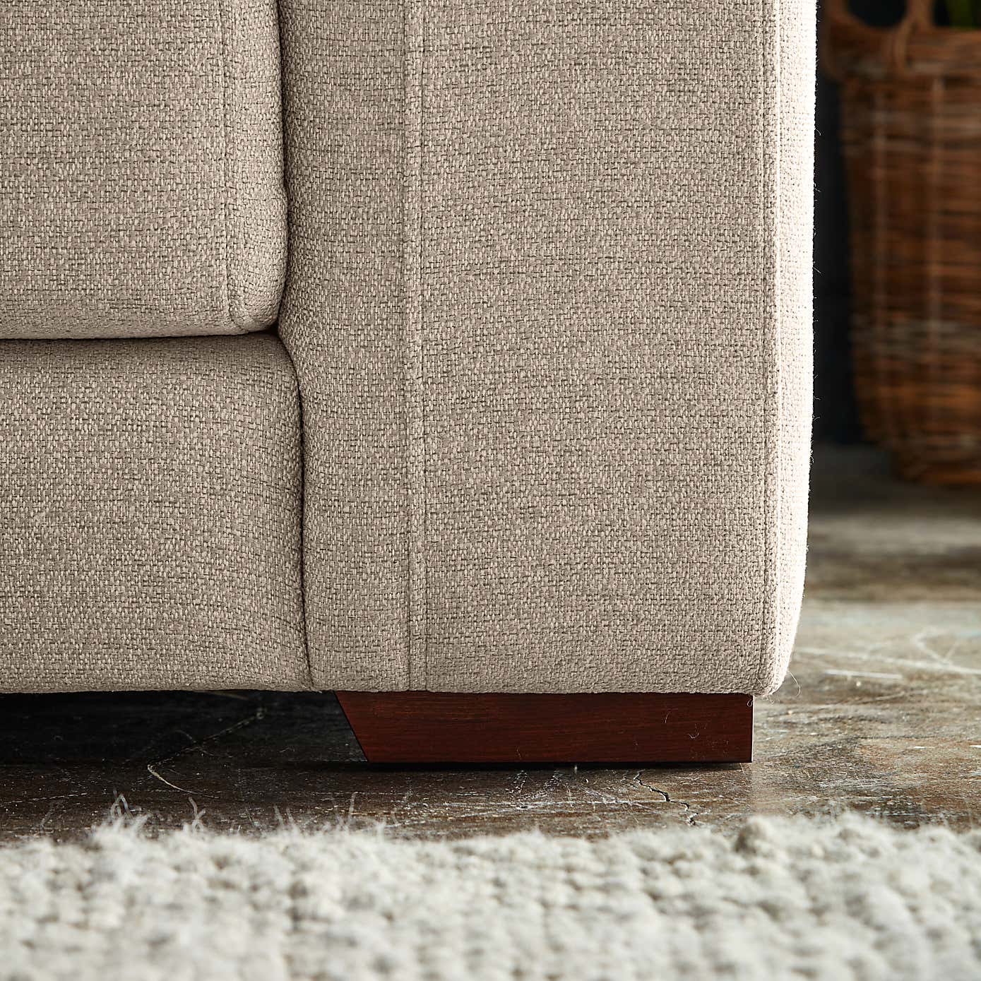 Clayton Cosy Weave Corner Chaise