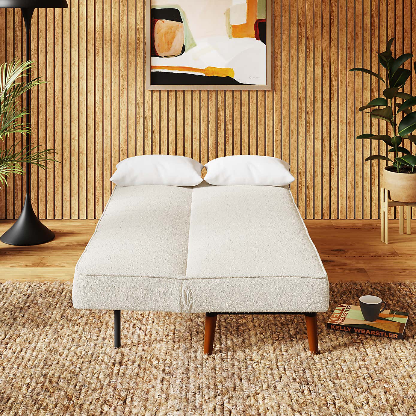 Niko Boucle 3 Seater Clic Clac Sofa Bed