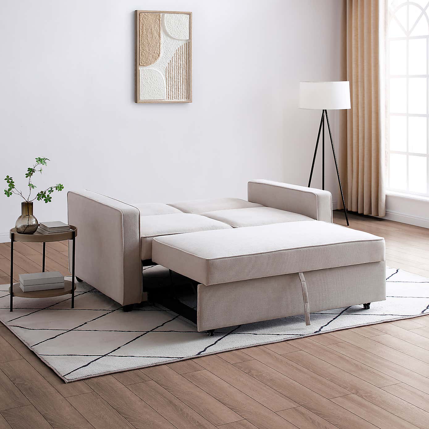 Kayden Fabric Pop Up 2 Seater Double Sofa Bed