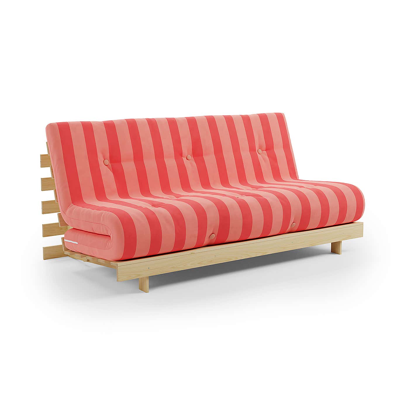 Mito Double Futon Stripe Pink