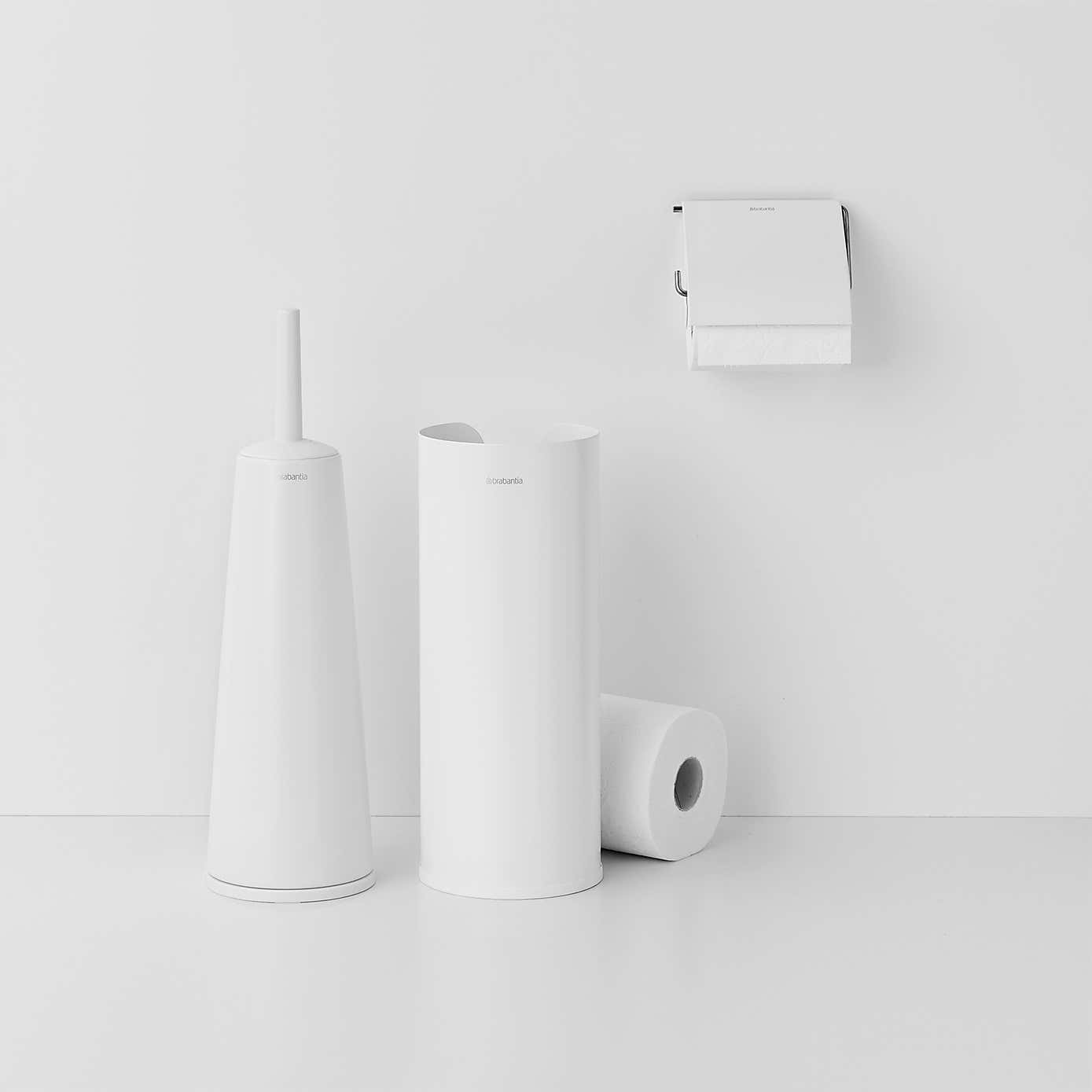 Brabantia White Set of 3 Toilet Accessories
