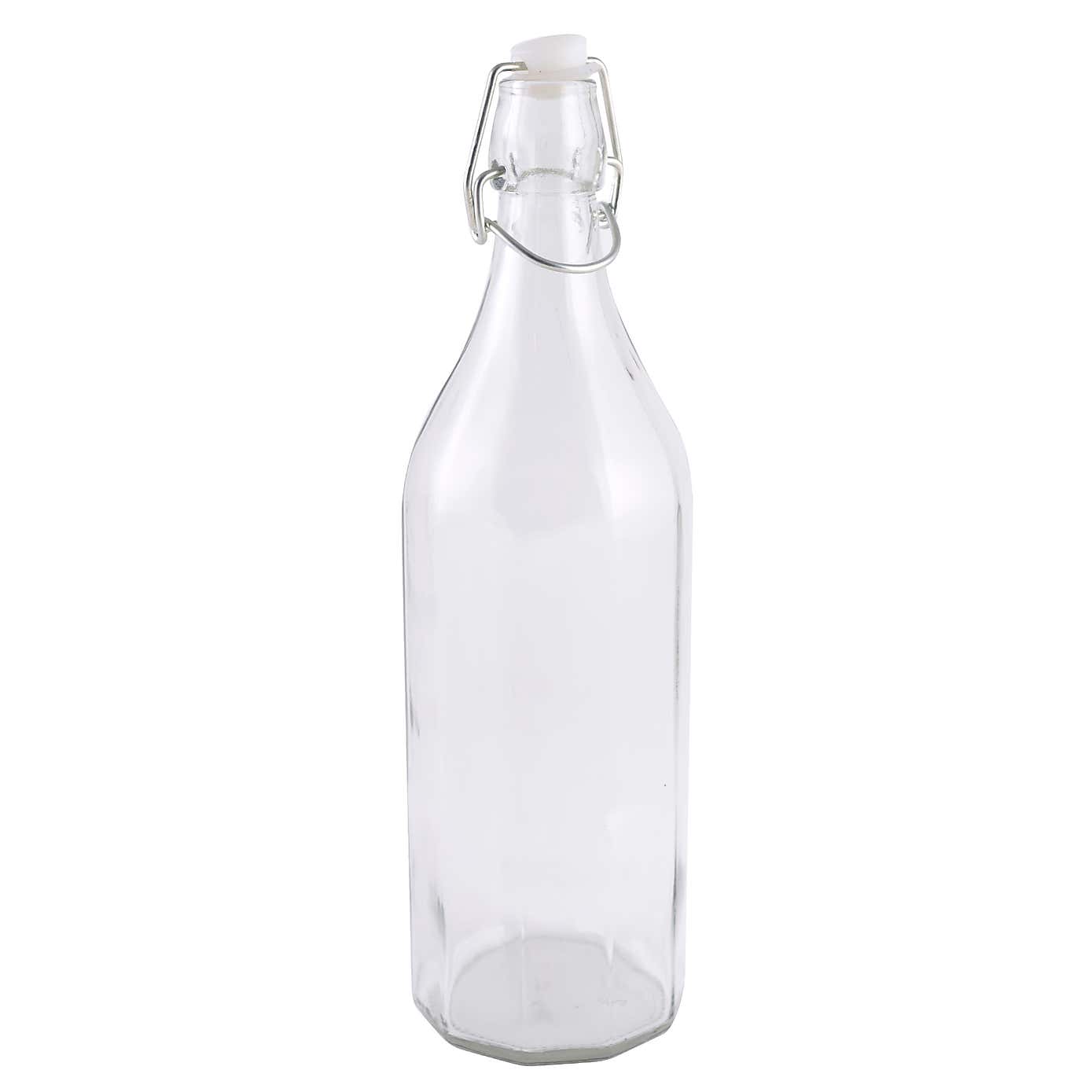 Large Clear Glass Bottle