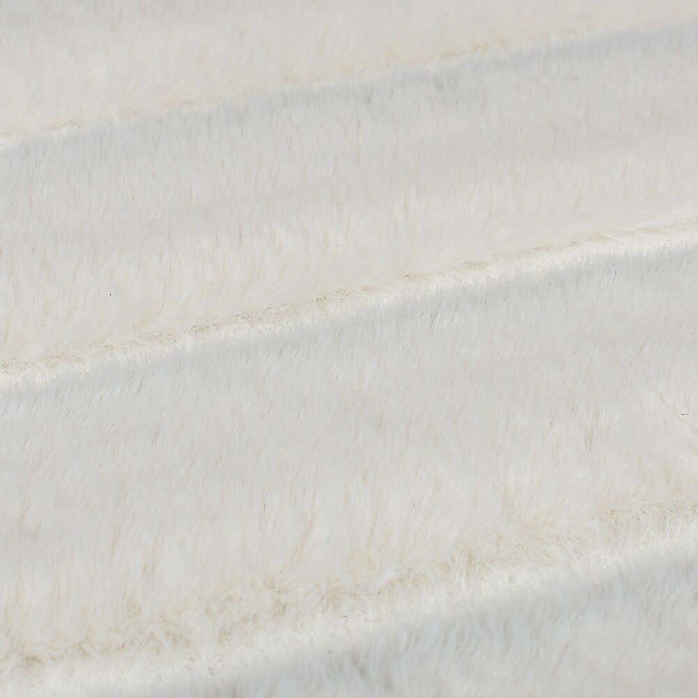 Supersoft Lush Geometric Fux Fur Arch Rug