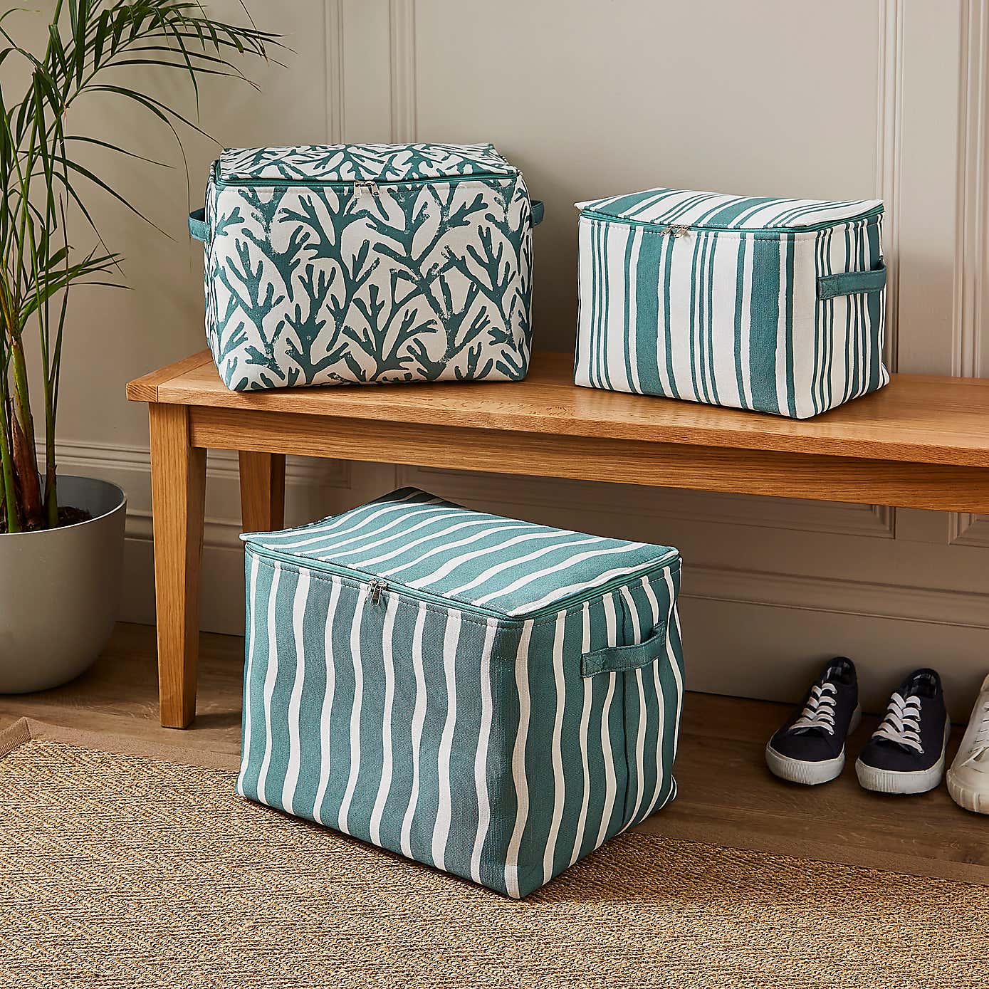 Set of 3 Coastal Storage Bags