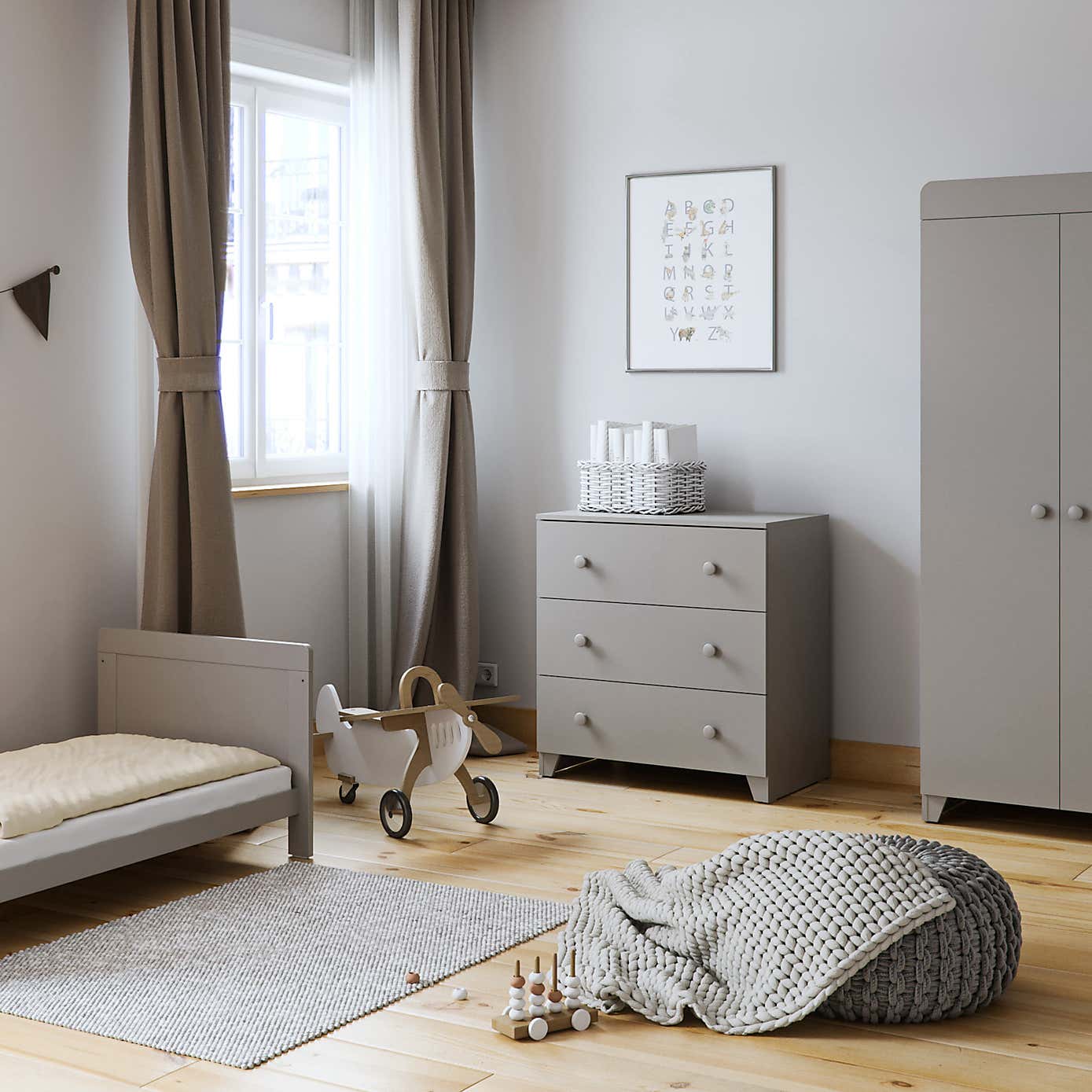 Little Acorns Classic 3 Piece Nursery Furniture Set