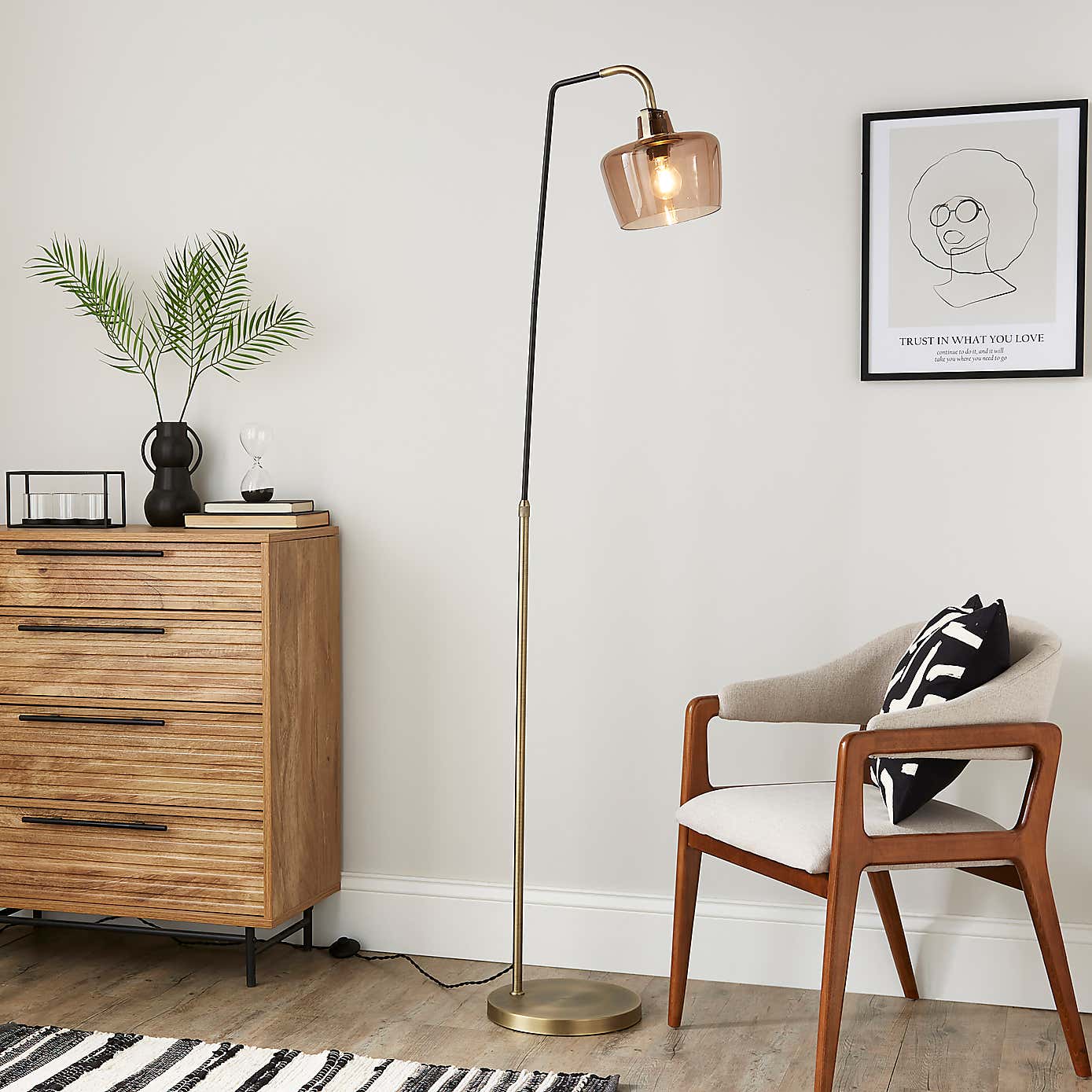 Auburn Industrial Adjustable Floor Lamp