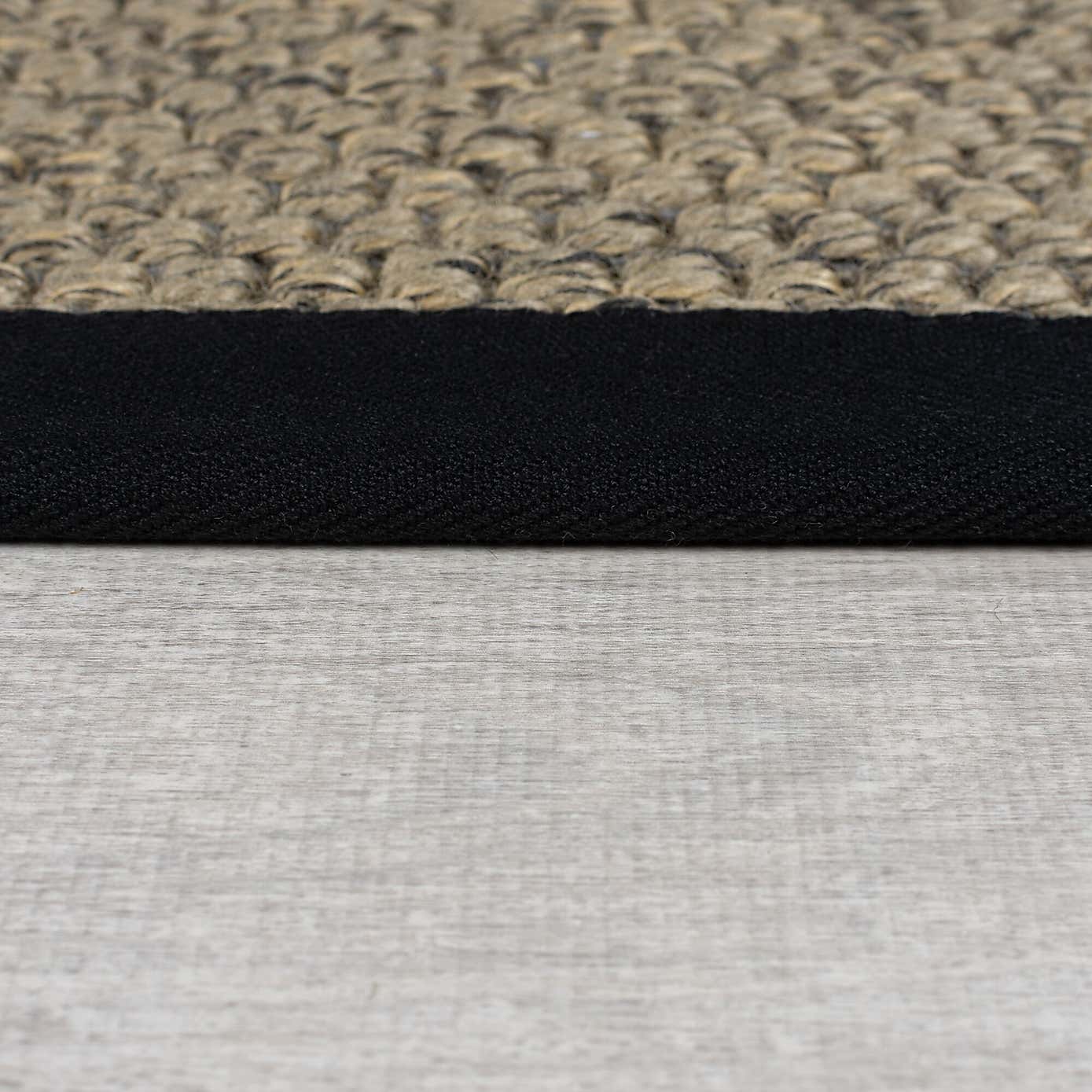 Sisal Look Washable Border Rug