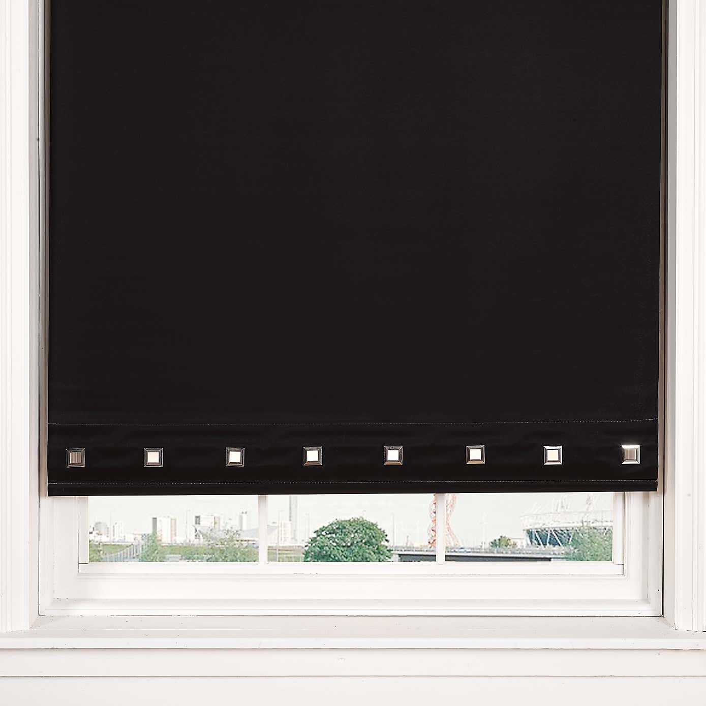 Square Eyelet Roller Blind