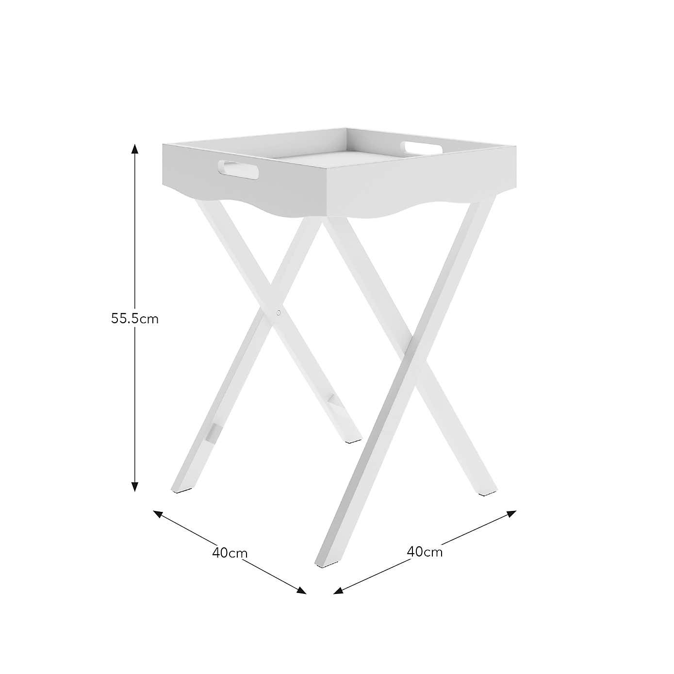 Flossie Scallop Tray Table