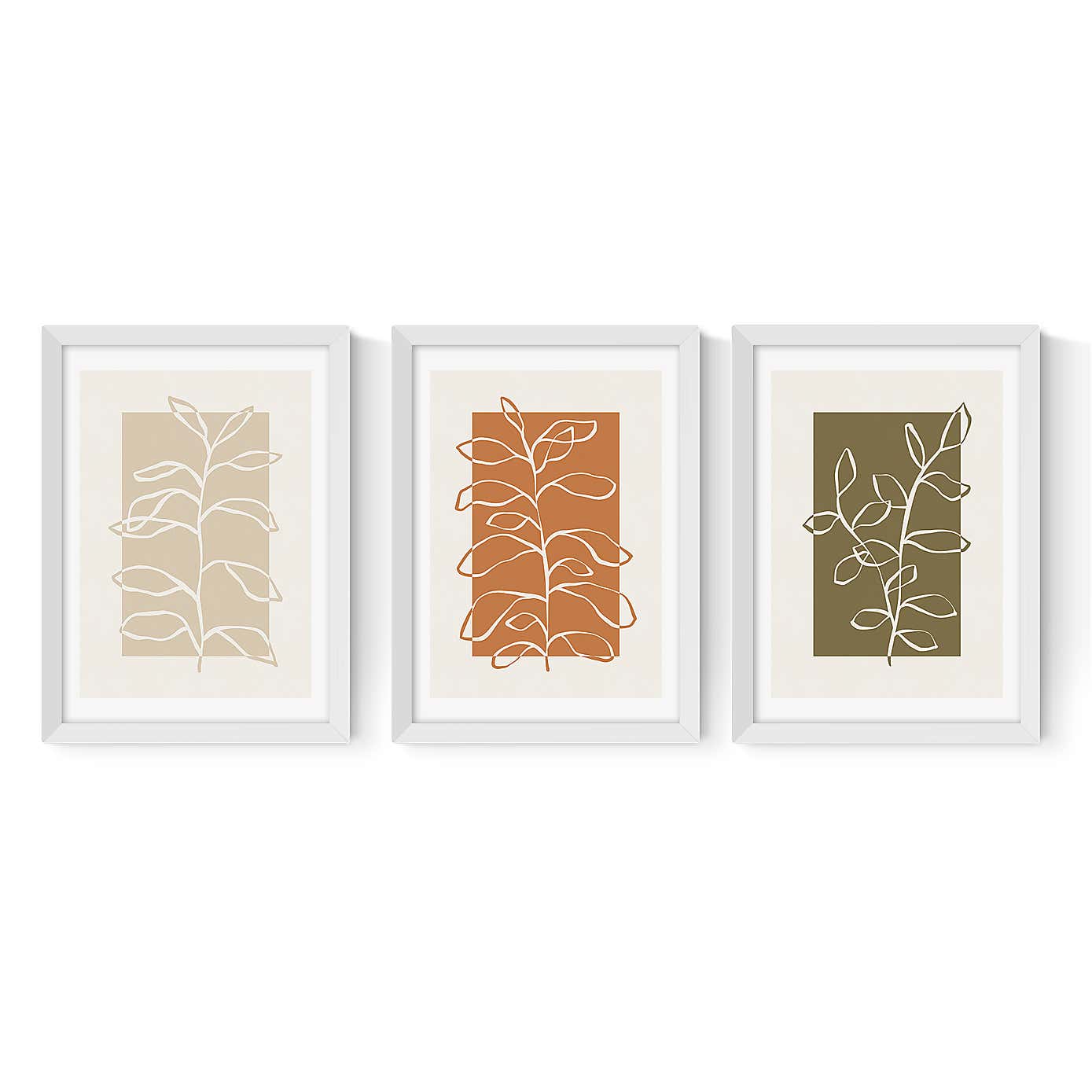 East End Prints Set of 3 Botany Prints by Alisa Galitsyna