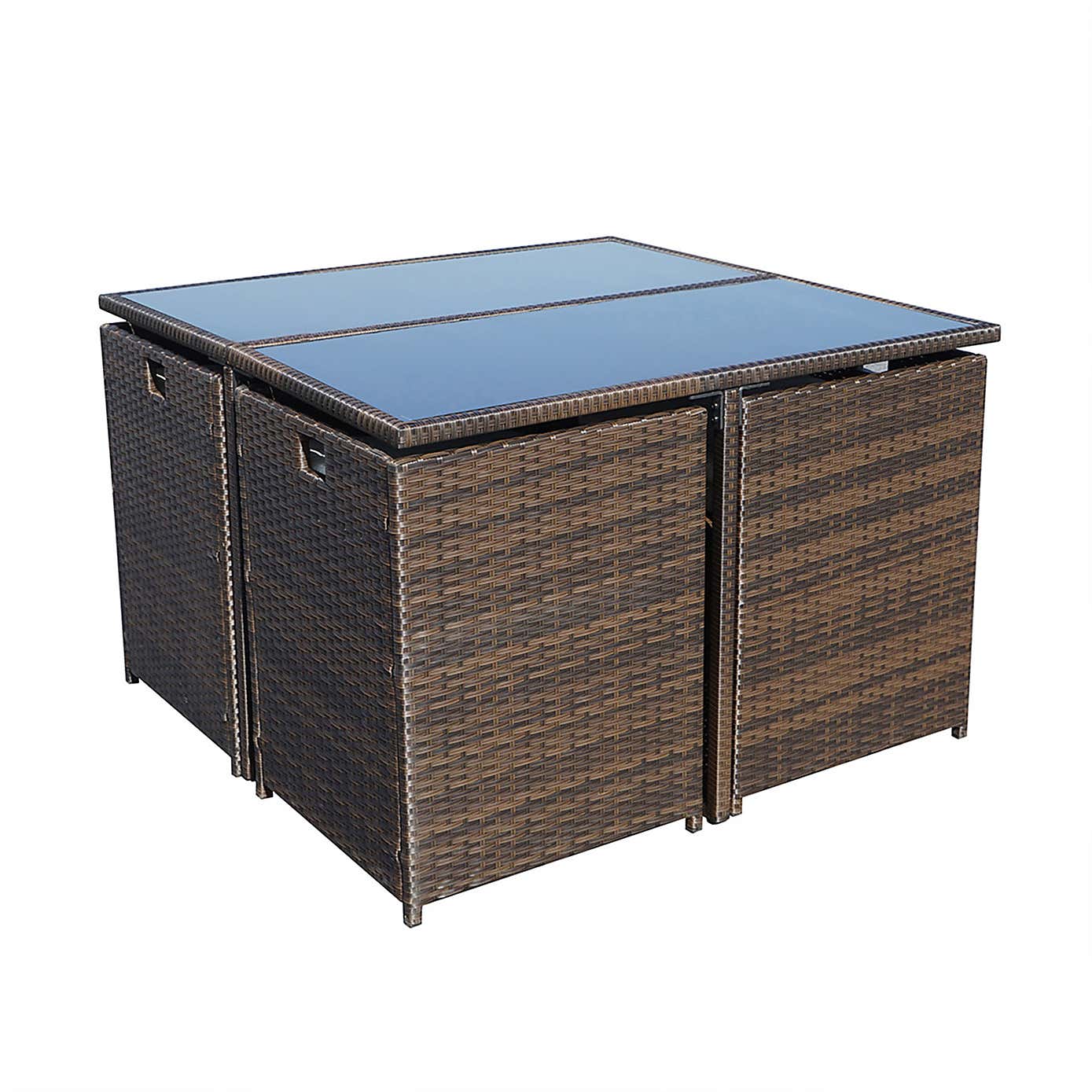 A.Mir Nevada 4 Seater Outdoor Cube Dining Set