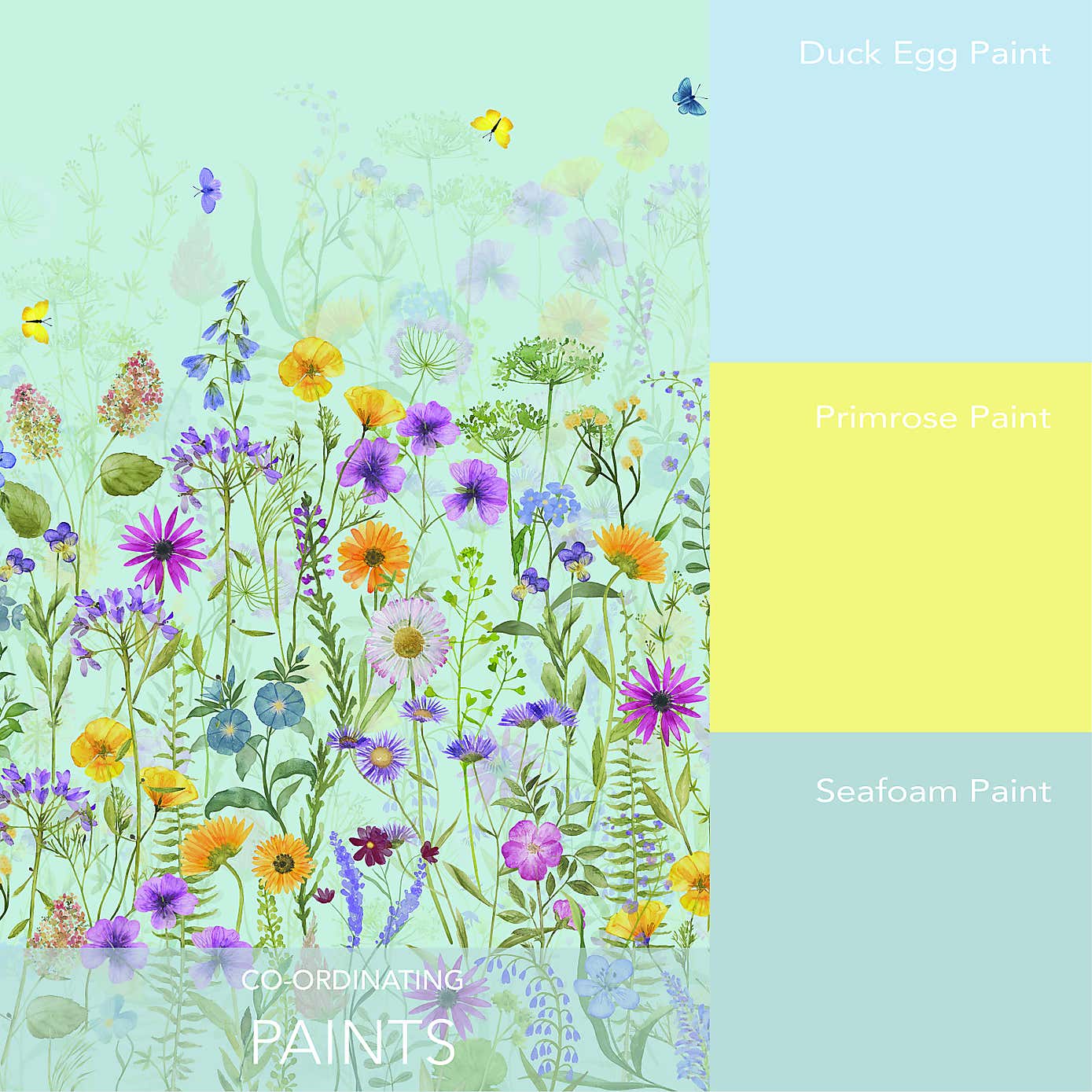 Spring Flowers Frieze Border