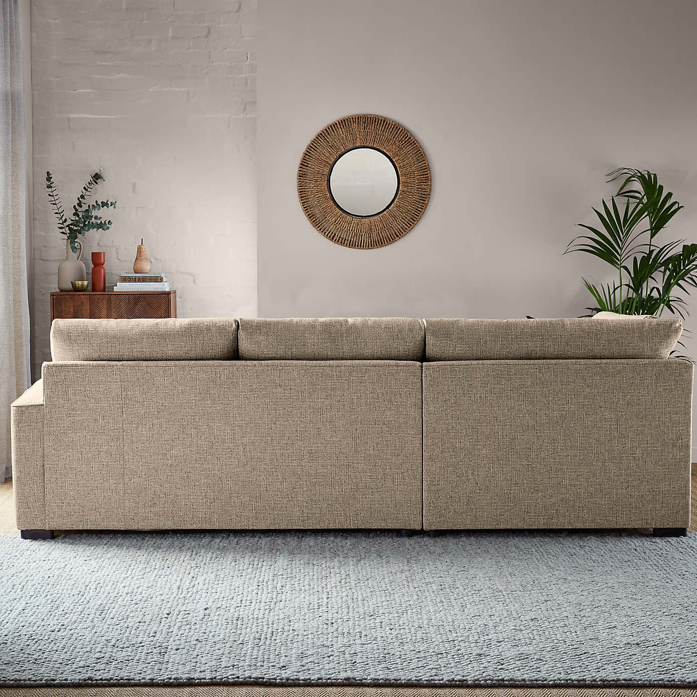 Carson Chunky Multi Weave Left Hand Corner Sofa