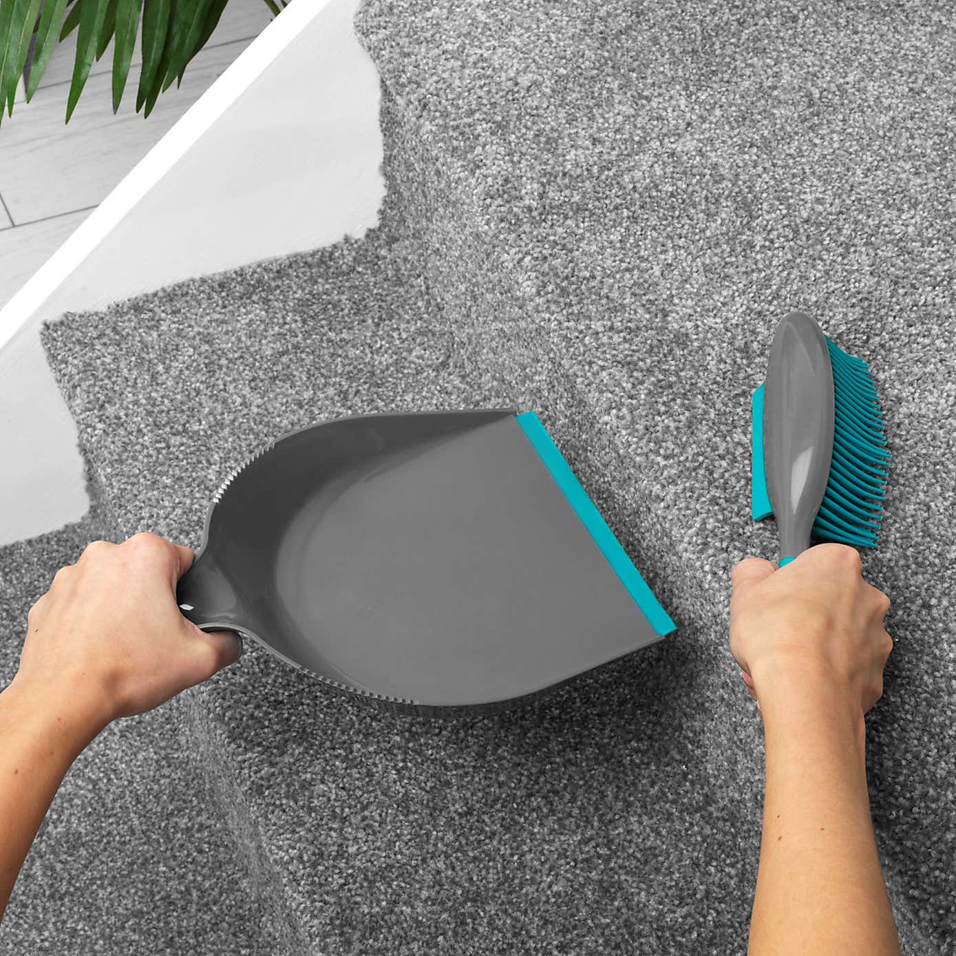 Beldray Pet Plus Rubber Head Dustpan and Brush