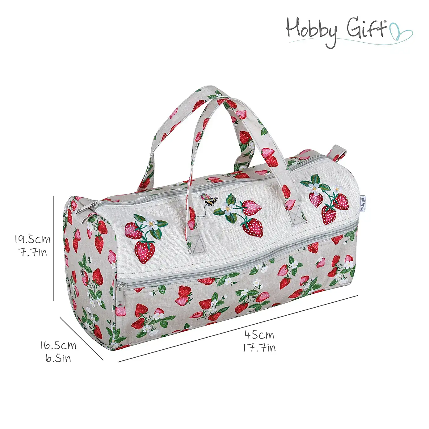 Hobby Gift Strawberry Greenhouse Embroidered Knitting Bag