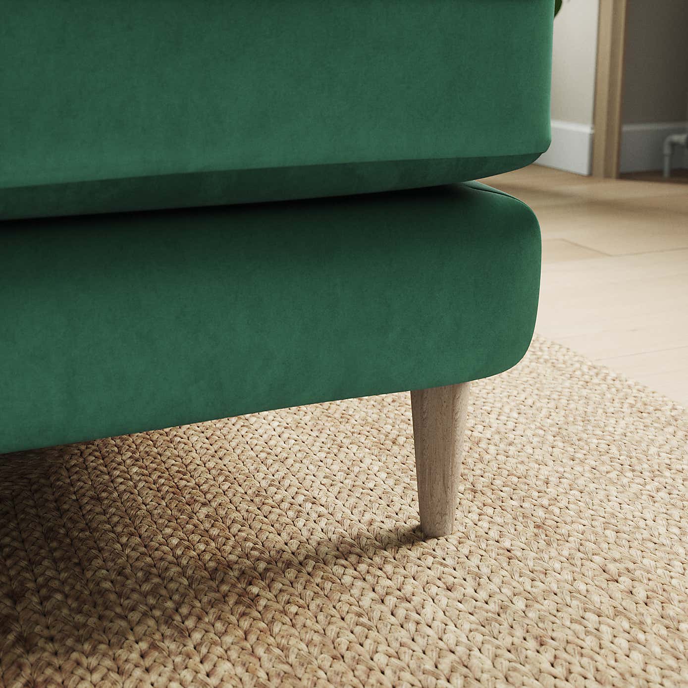 Sven Opulent Velvet Corner Chaise Sofa