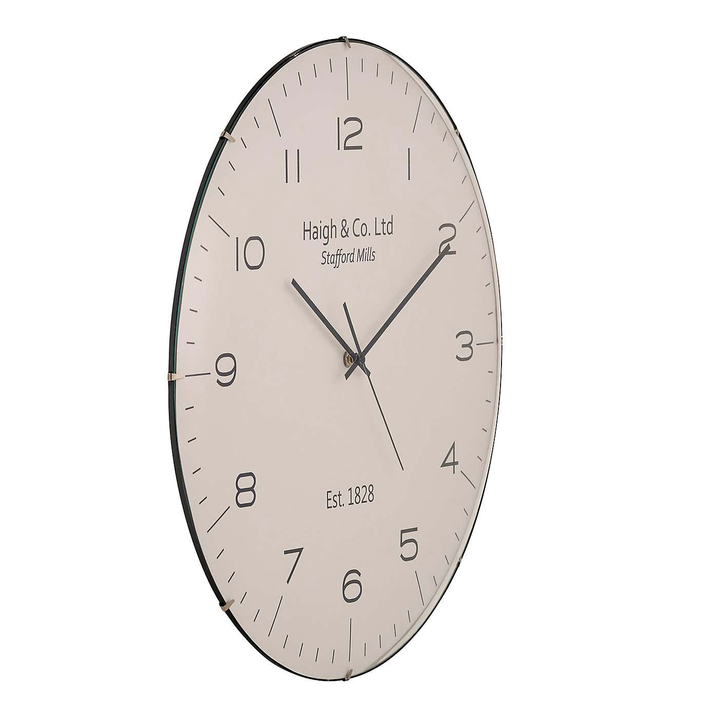Dome Glass Wall Clock