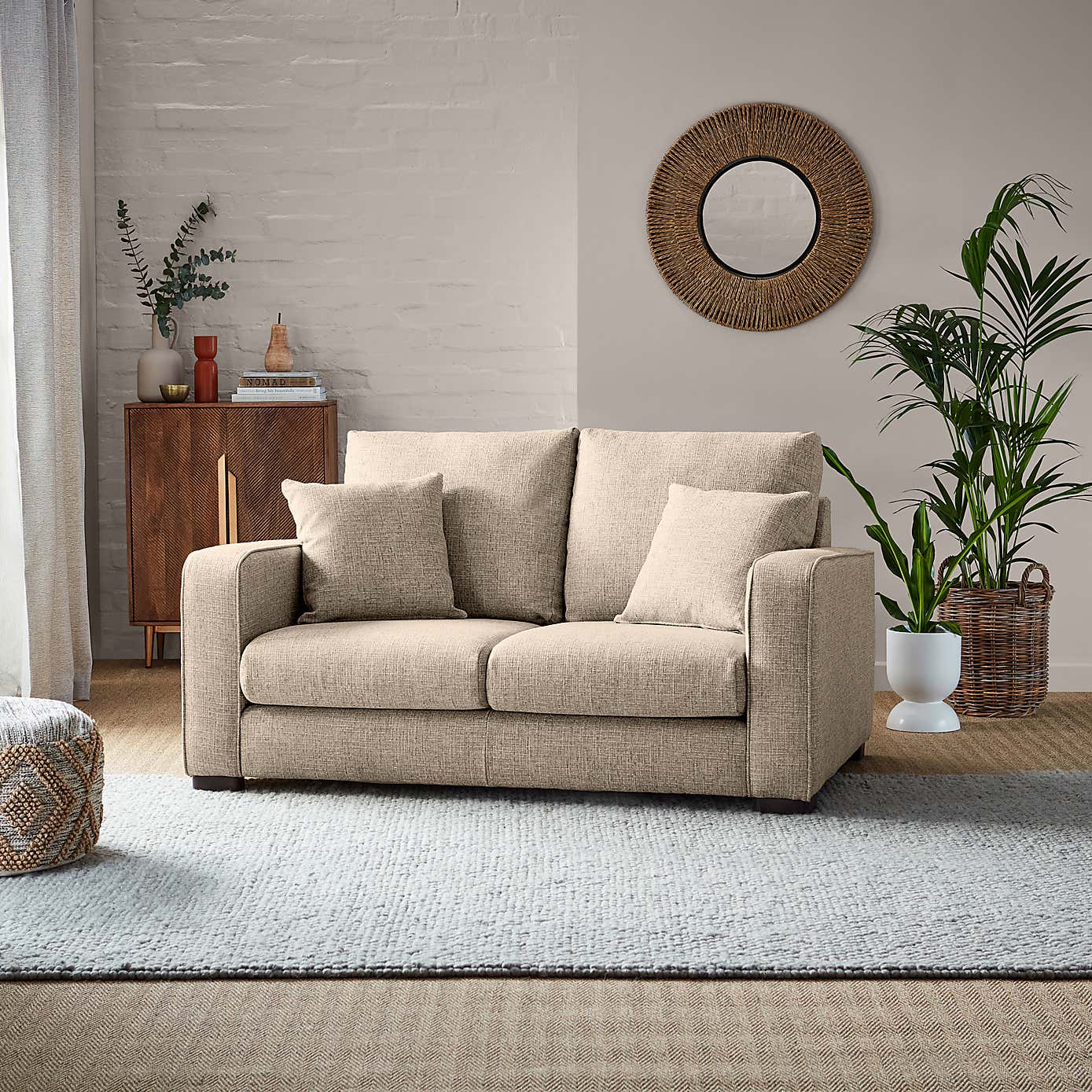 Carson Chunky Multi Weave 2 Seater Sofa