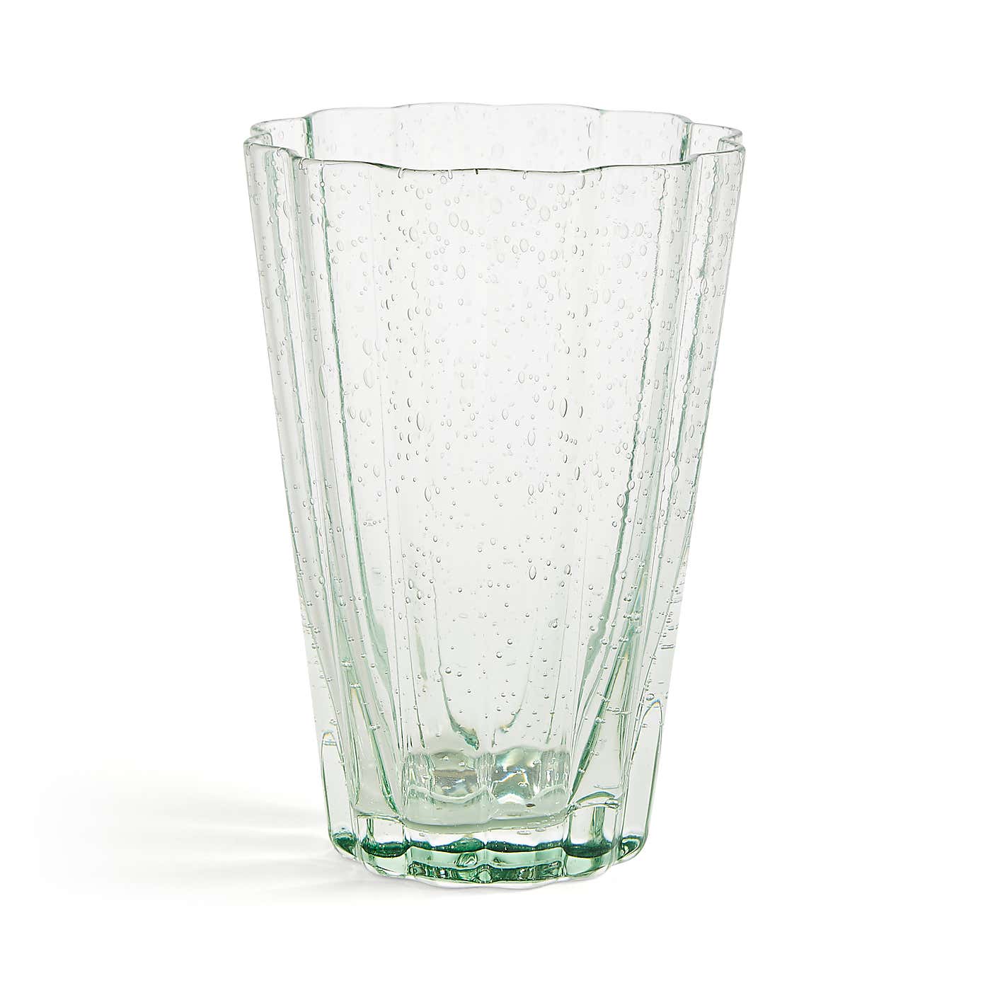 Bubble Green HiBall Glass