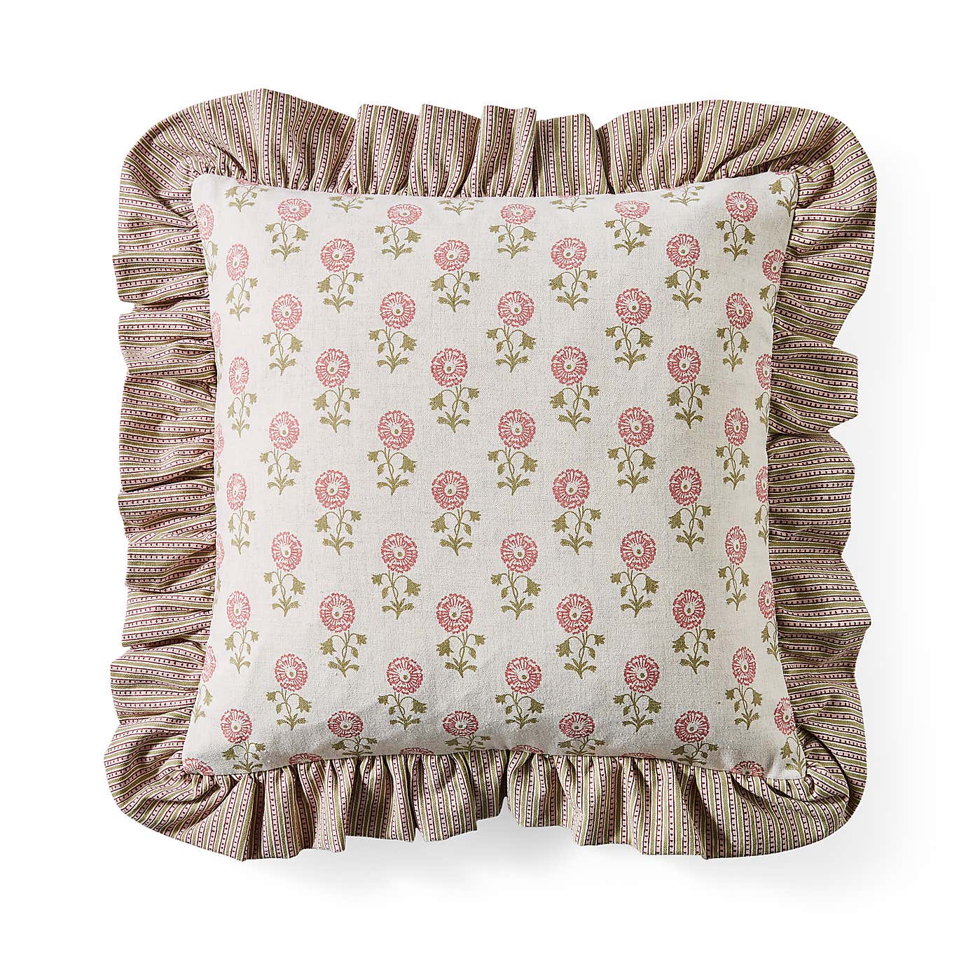 Lizzy Tile Frilled Cushion Cover