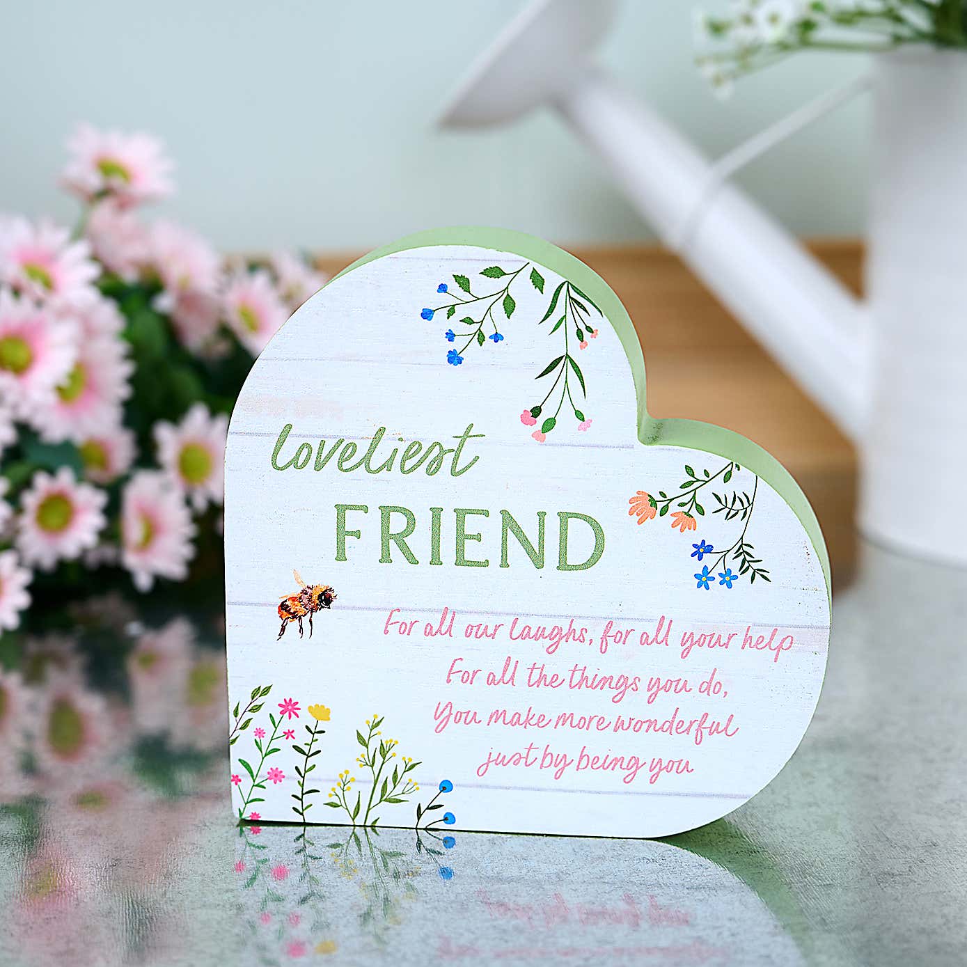 The Cottage Garden 'Friend' Heart Ornament
