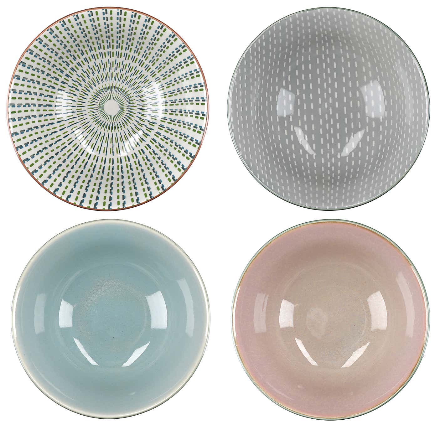 Kitchencraft 4 Piece Floral Bowl Set