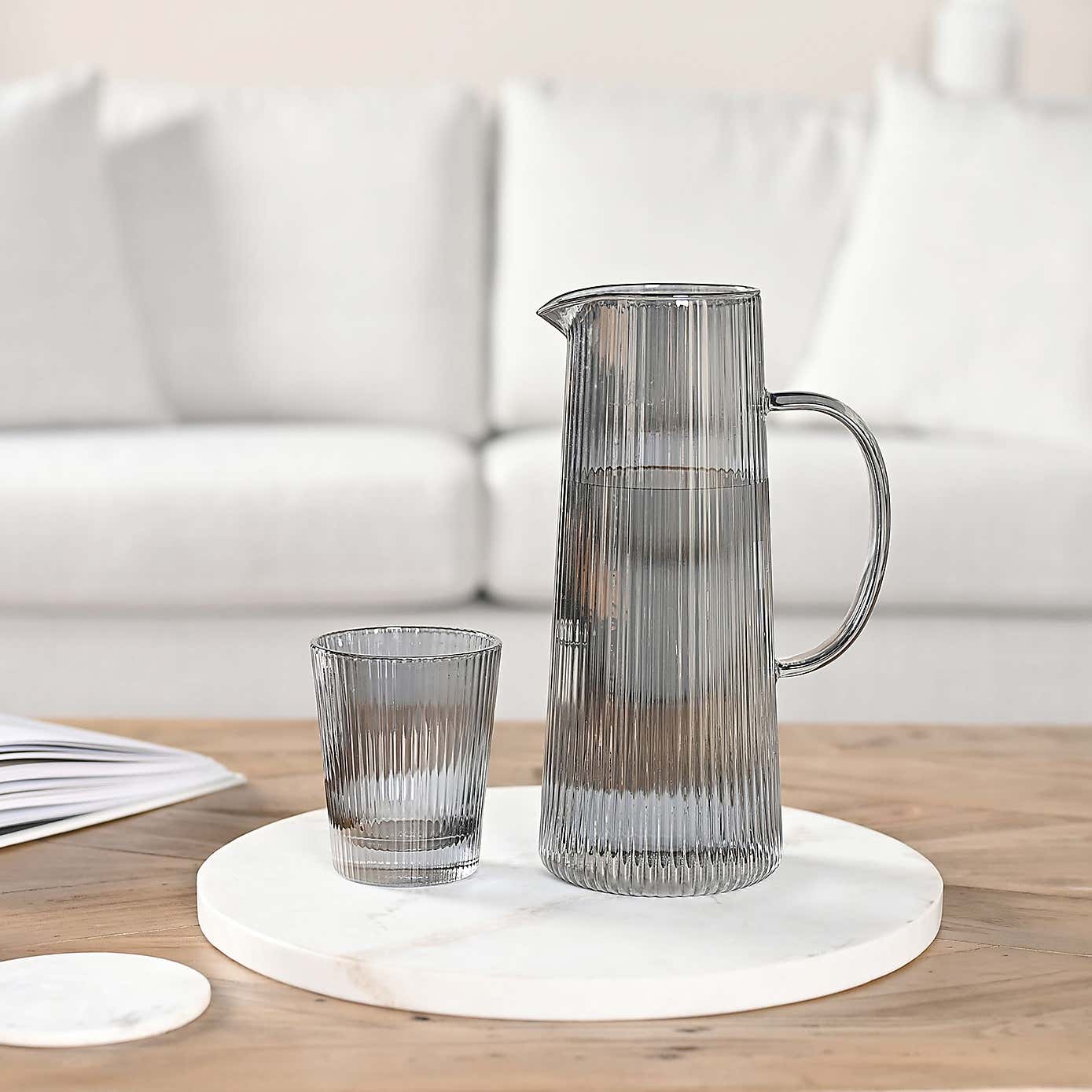 Hestia Set of 4 Ribbed Glasses