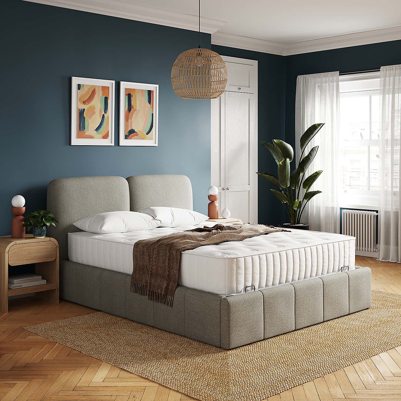 Cloud Boucle Ottoman Bed