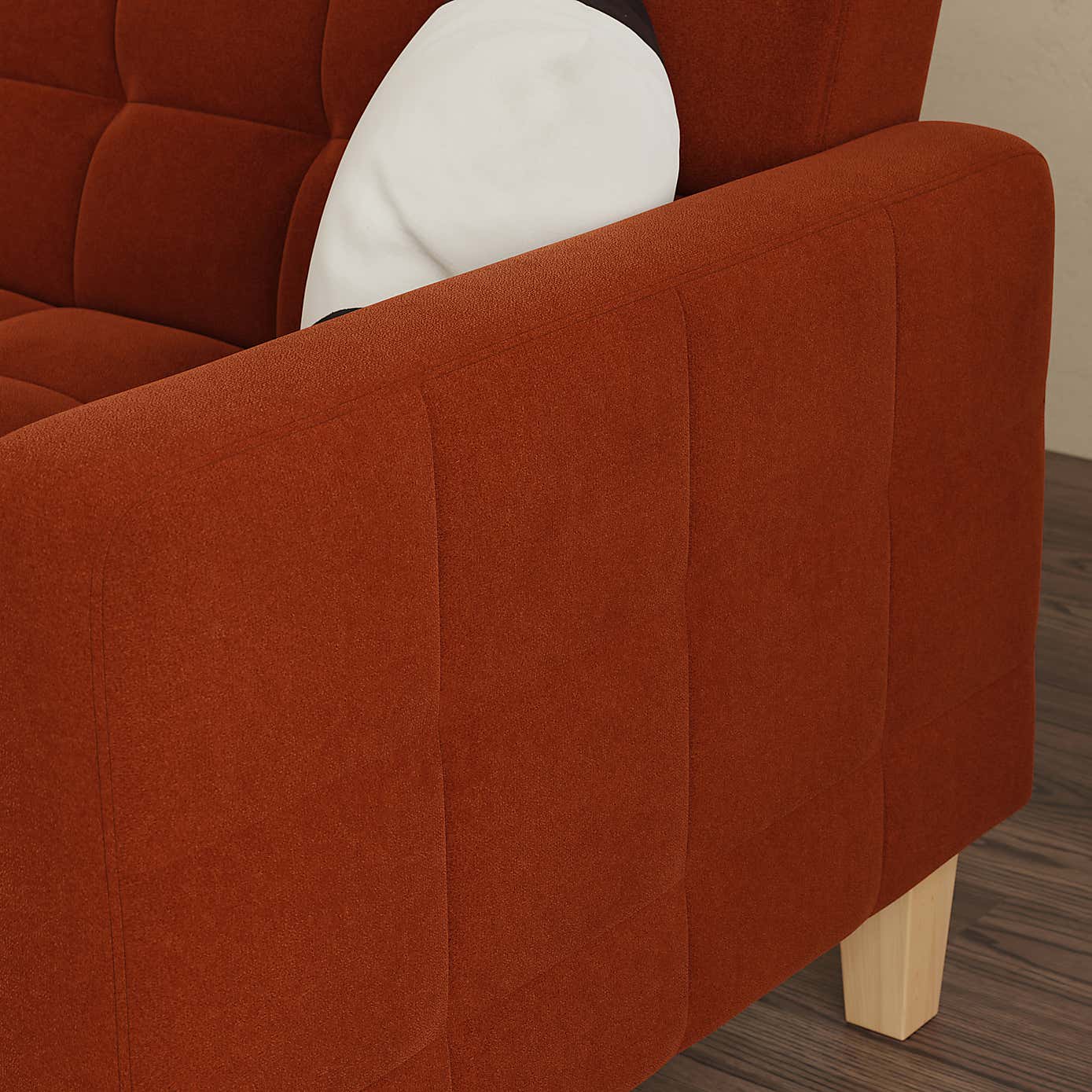 Harlow Velvet Storage Double Sofa Bed