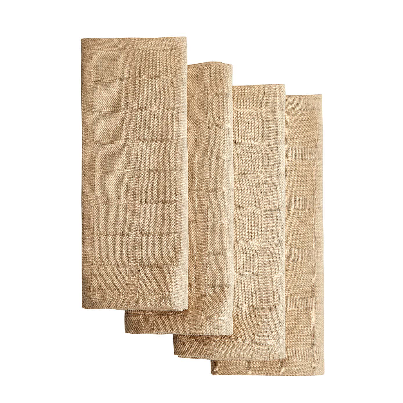 Set of 4 White Cotton Napkins