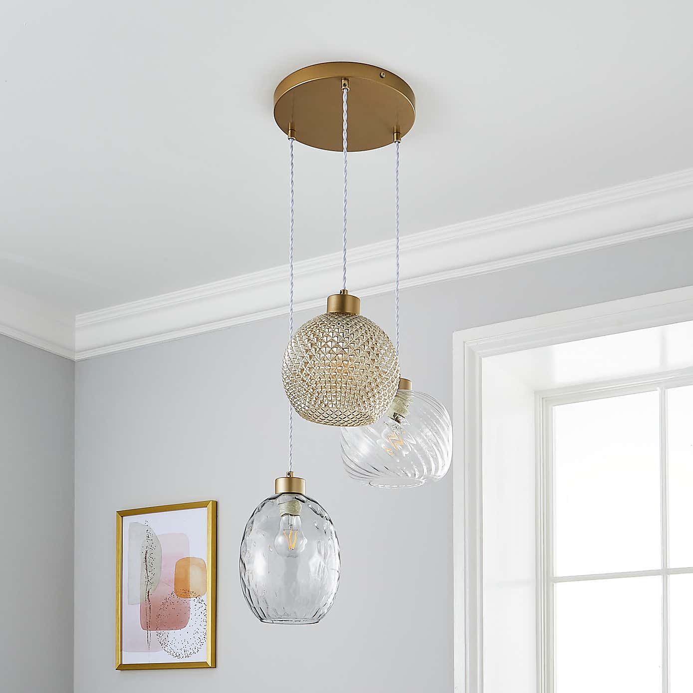 Elodie 3 Light Cluster Ceiling Fitting