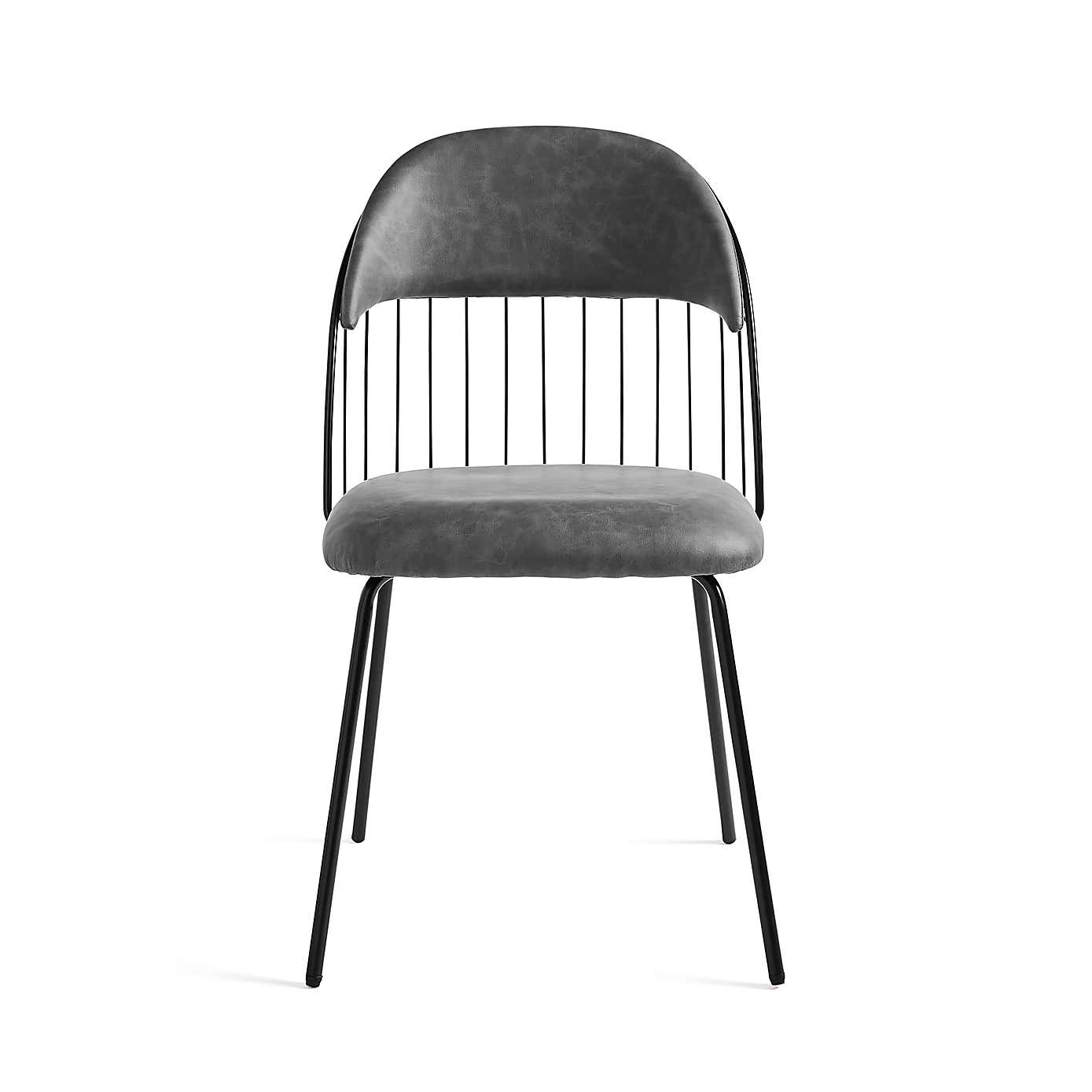 Marcela Set of 2 Chairs, Tan Faux Leather