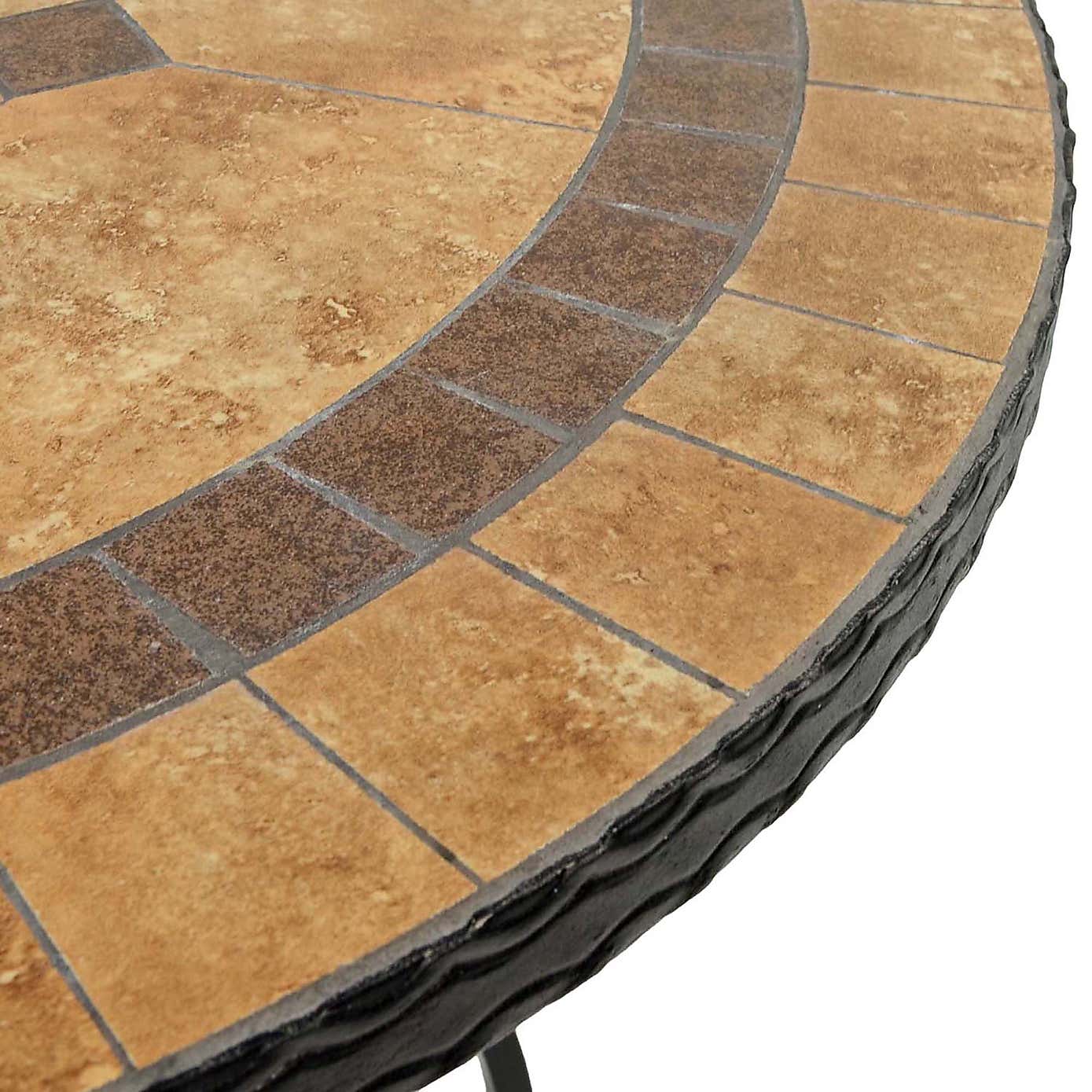 Riverside 91cm Patio Table Set with 4 Austin Chairs