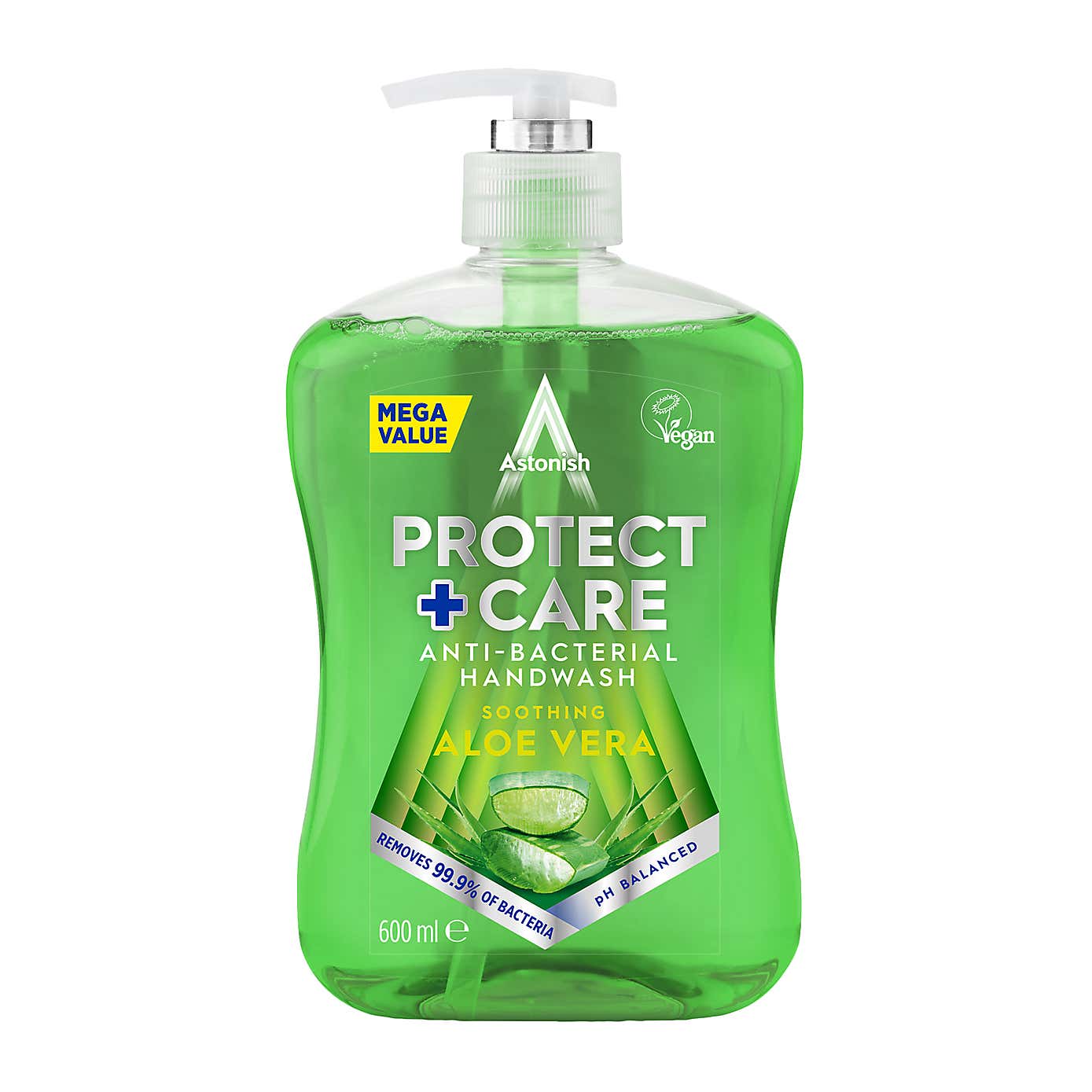 Astonish Protect & Care Anti-Bacterial Aloe Vera Handwash 600ml