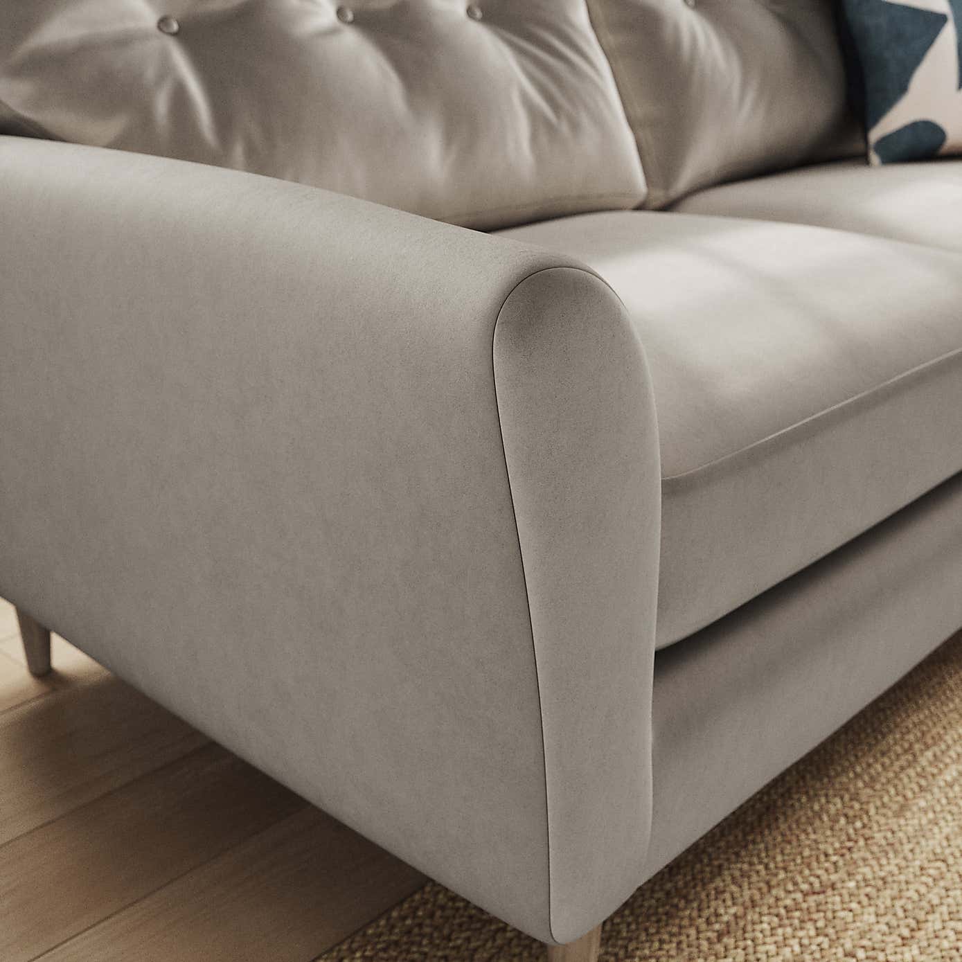 Sven Opulent Velvet 3 Seater Sofa