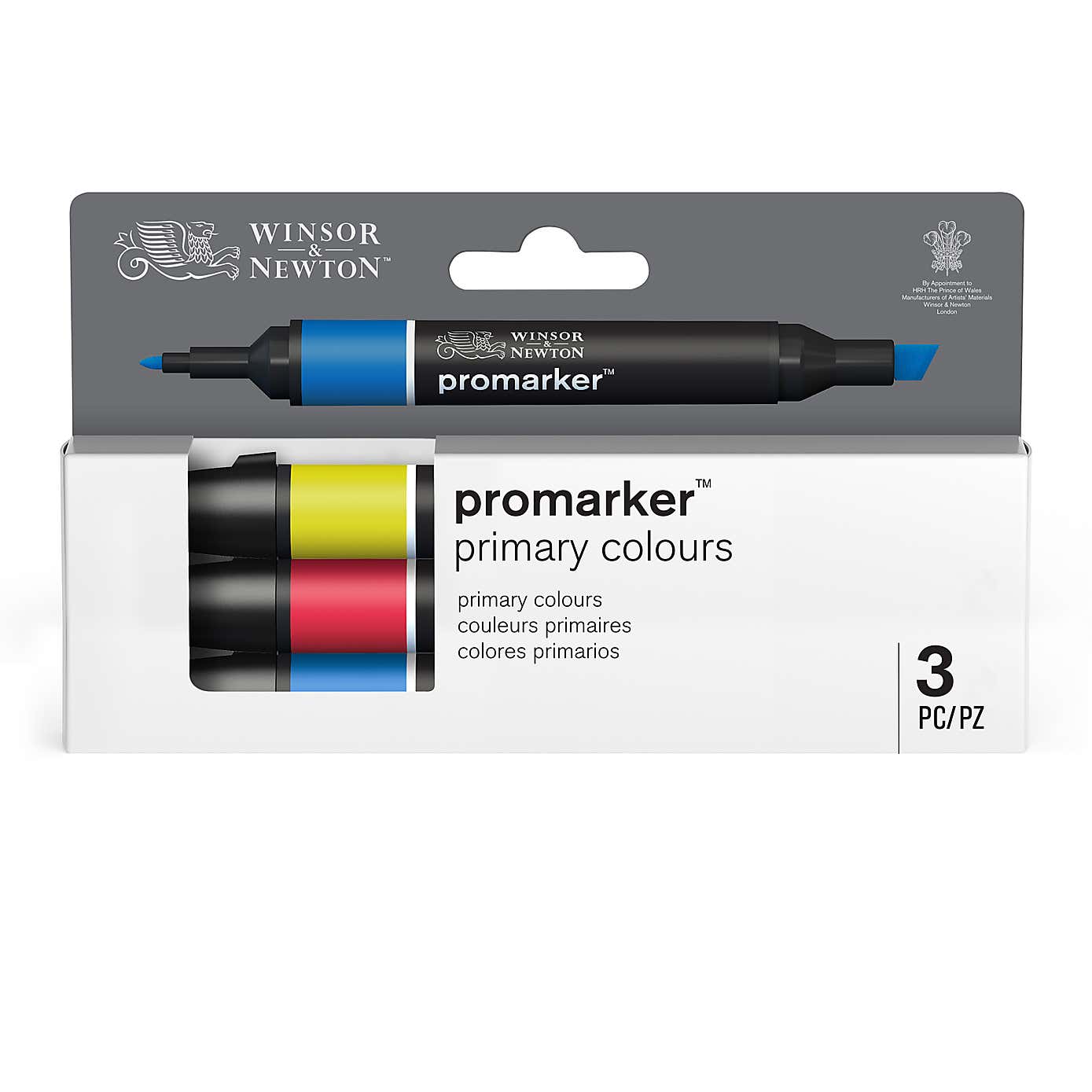 Winsor & Newton Promarker Primary Colours Triple Pack