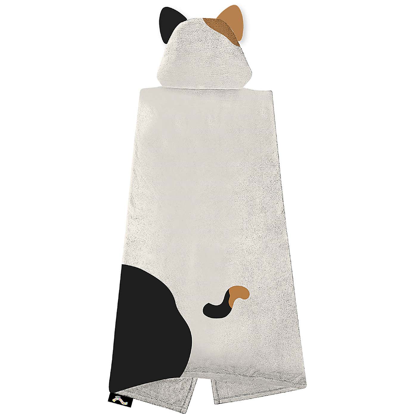 Kids Squishmallows Camcat 3D Hooded Fleece Blk