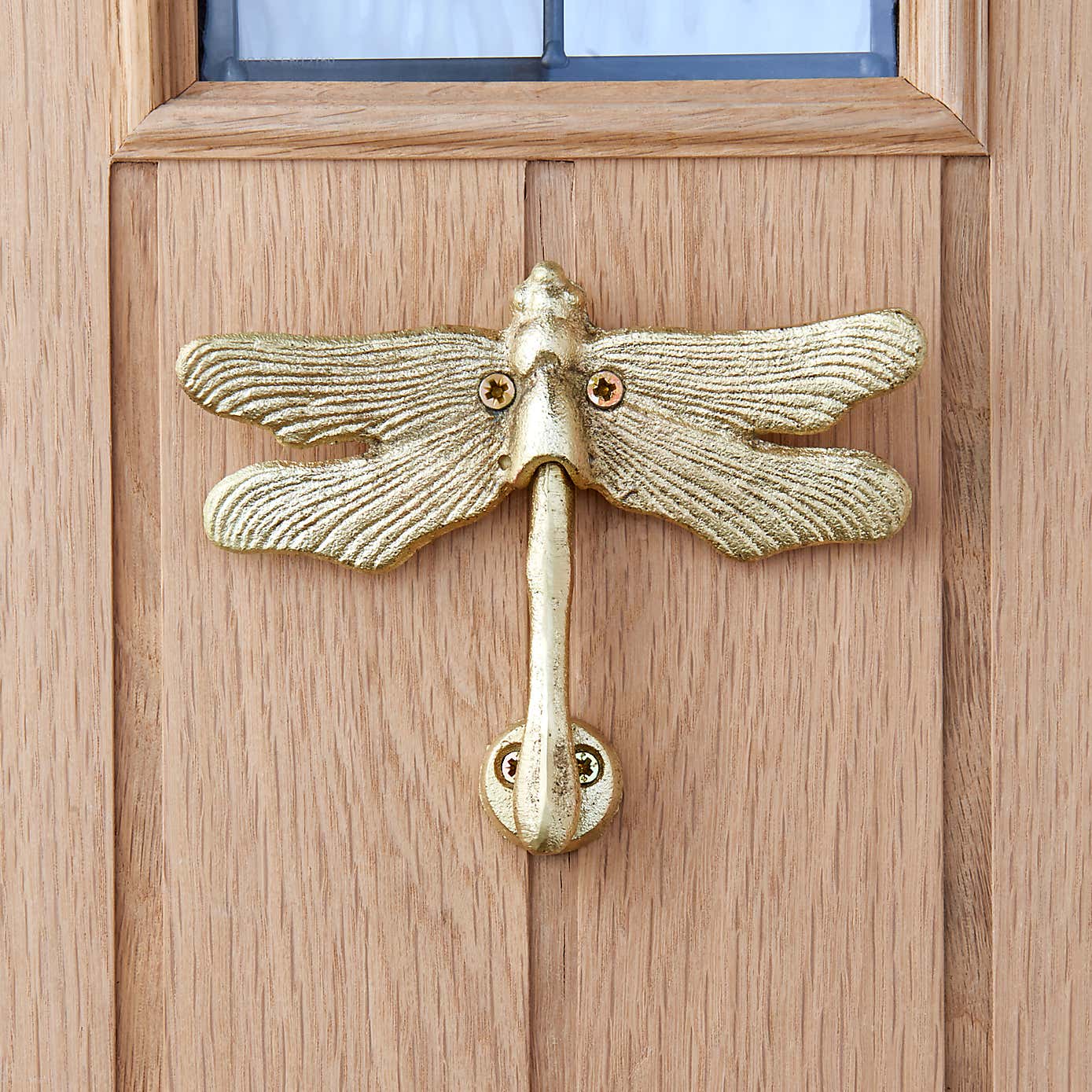 Dragonfly Gold Door Knocker