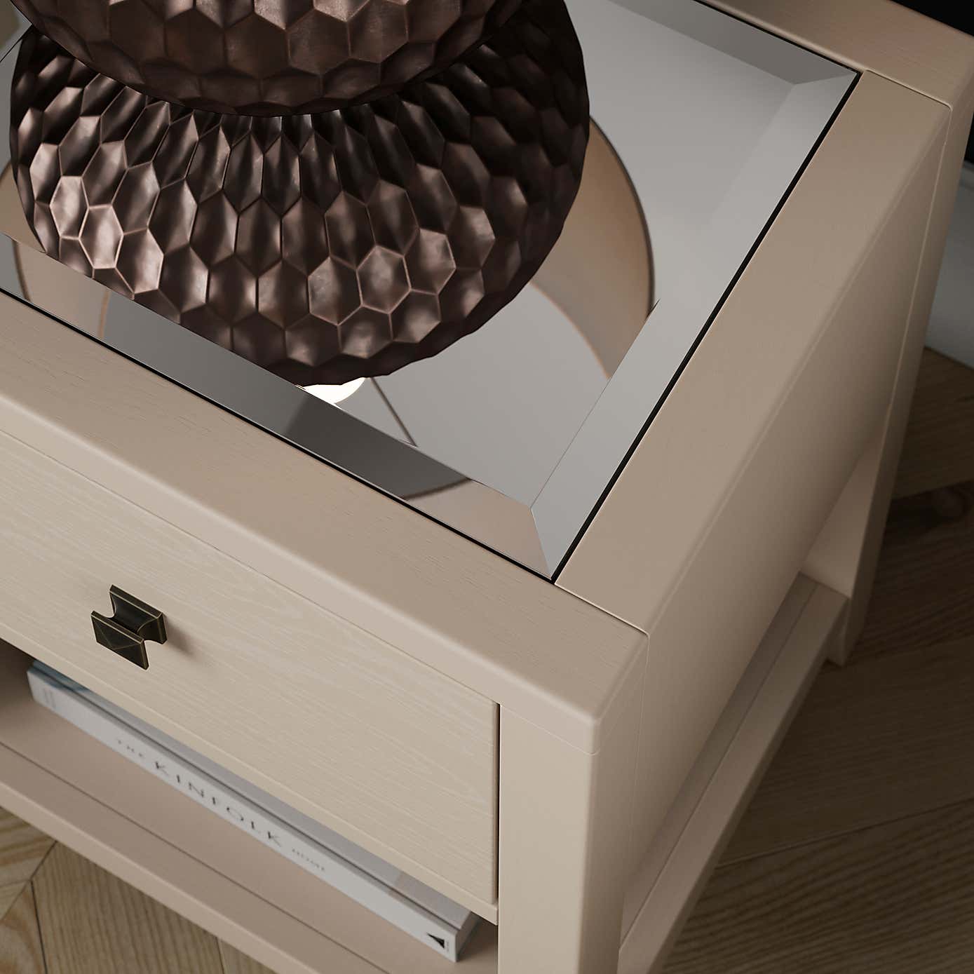 Luxe 1 Drawer Slim Bedside Table