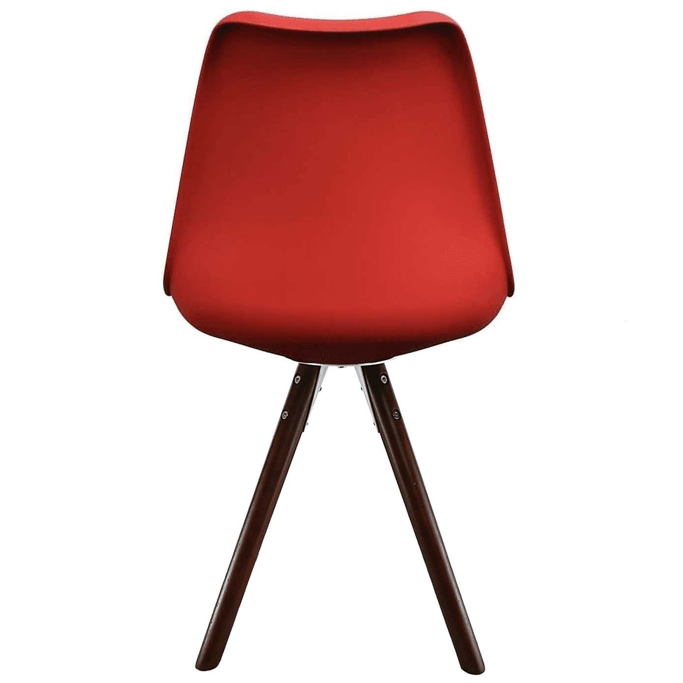 Fusion Living Soho Plastic Dining Chair with Pyramid Legs