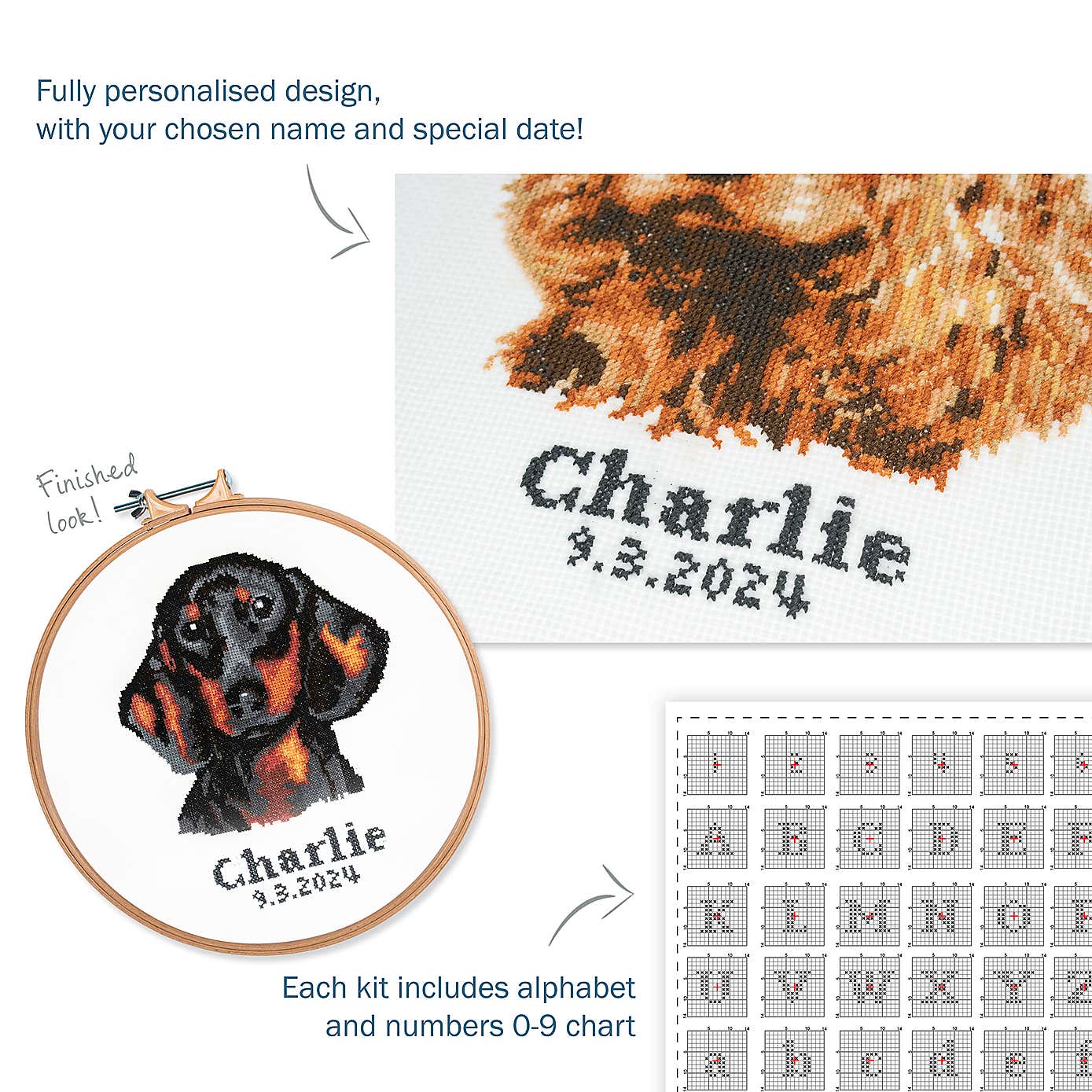 Cross Stitch Dachshund